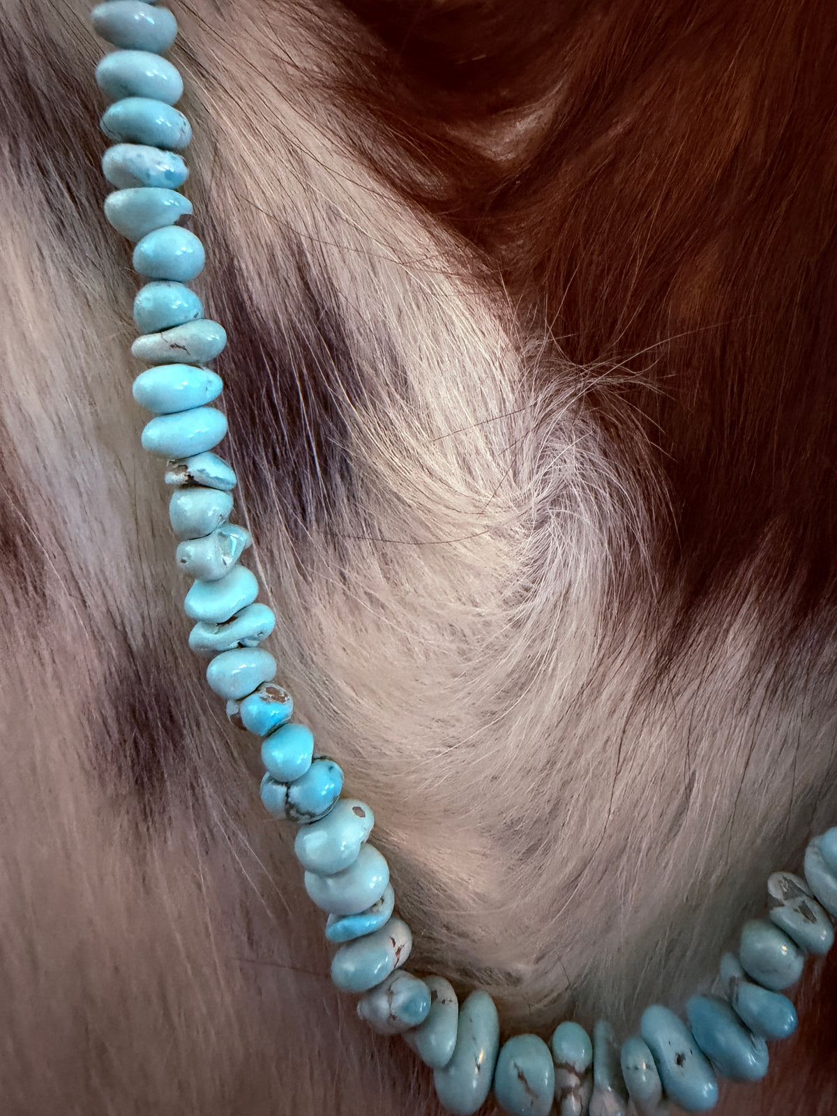 Handcrafted Turquoise 18" Beaded Necklace