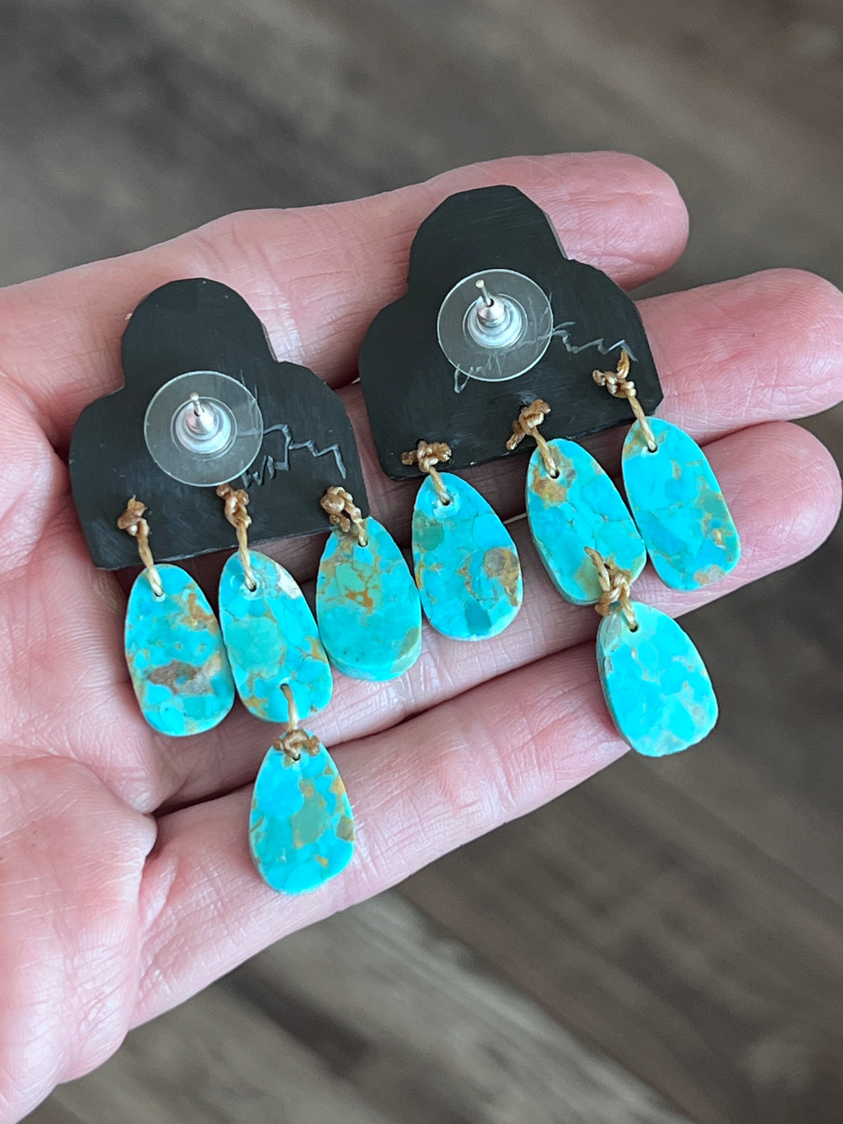 Warren Nieto Multi Stone Inlay Monsoon Necklace & Earrings Set