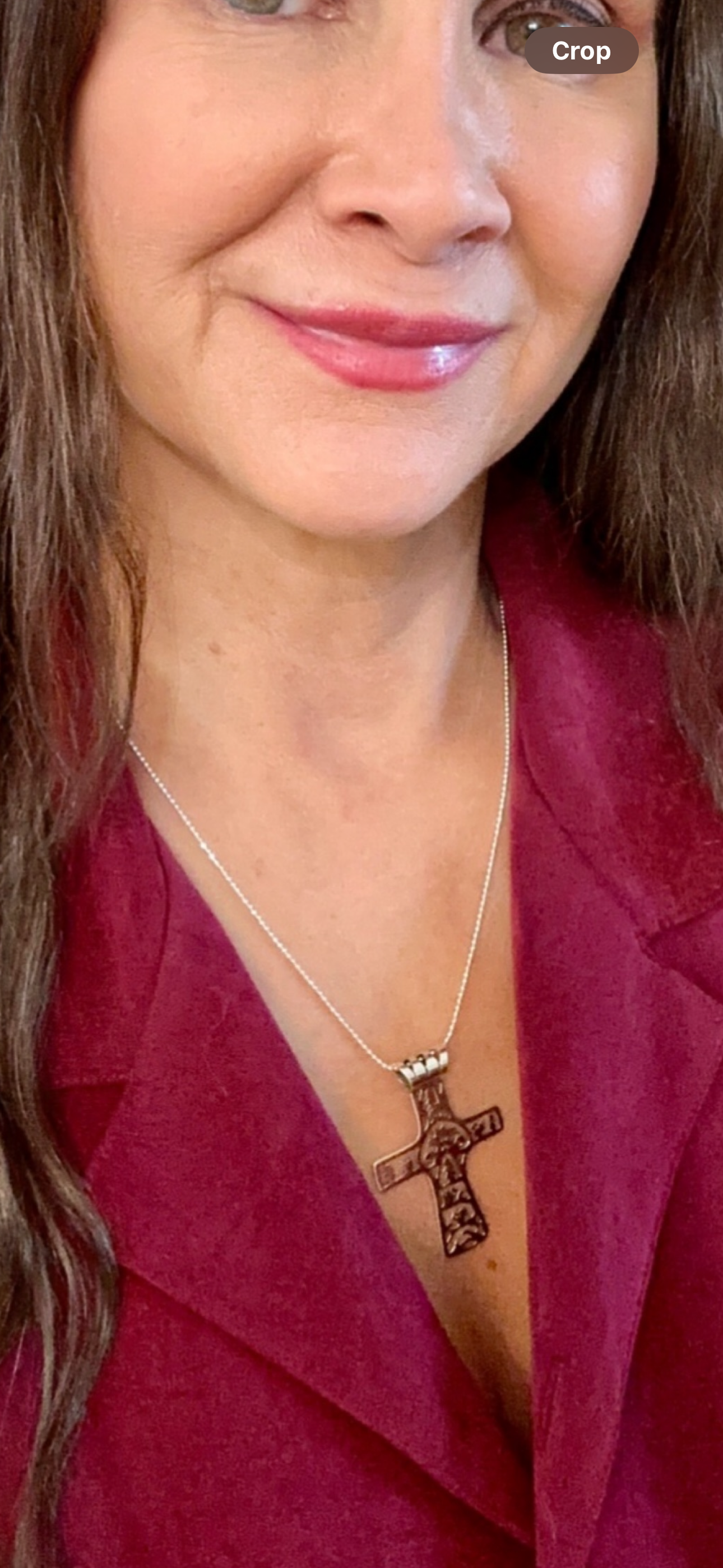 Tableau Cross Pendant Necklace
