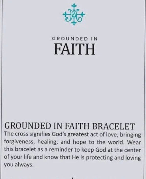 Grounded in Faith Bracelet Turquoise & Silver