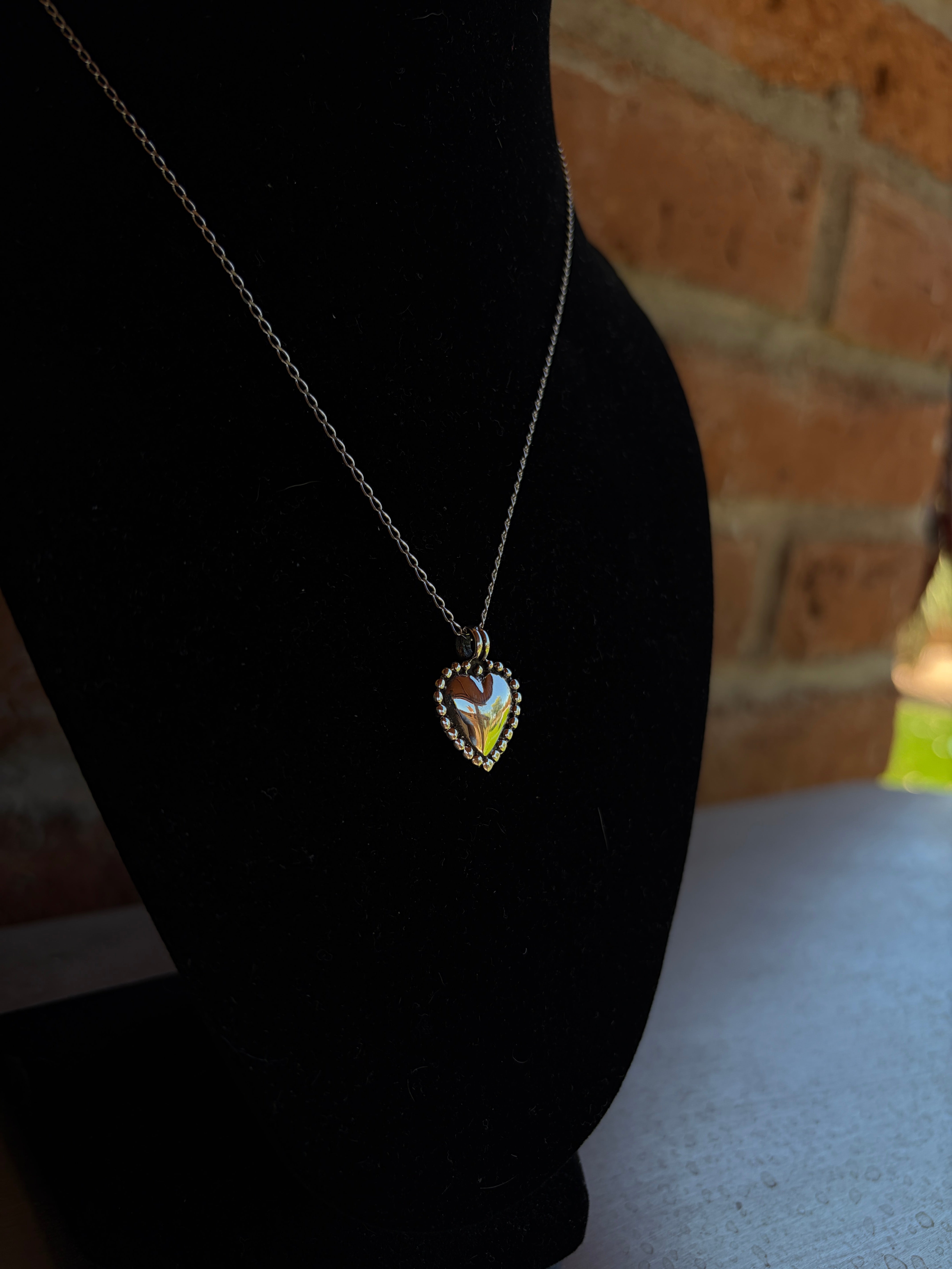 Handmade Sterling Silver Heart Necklace