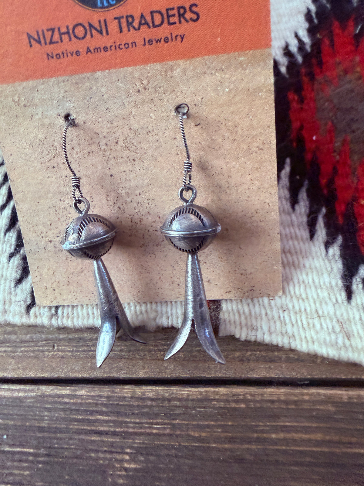 Handcrafted Sterling Silver Blossom Dangle Earrings