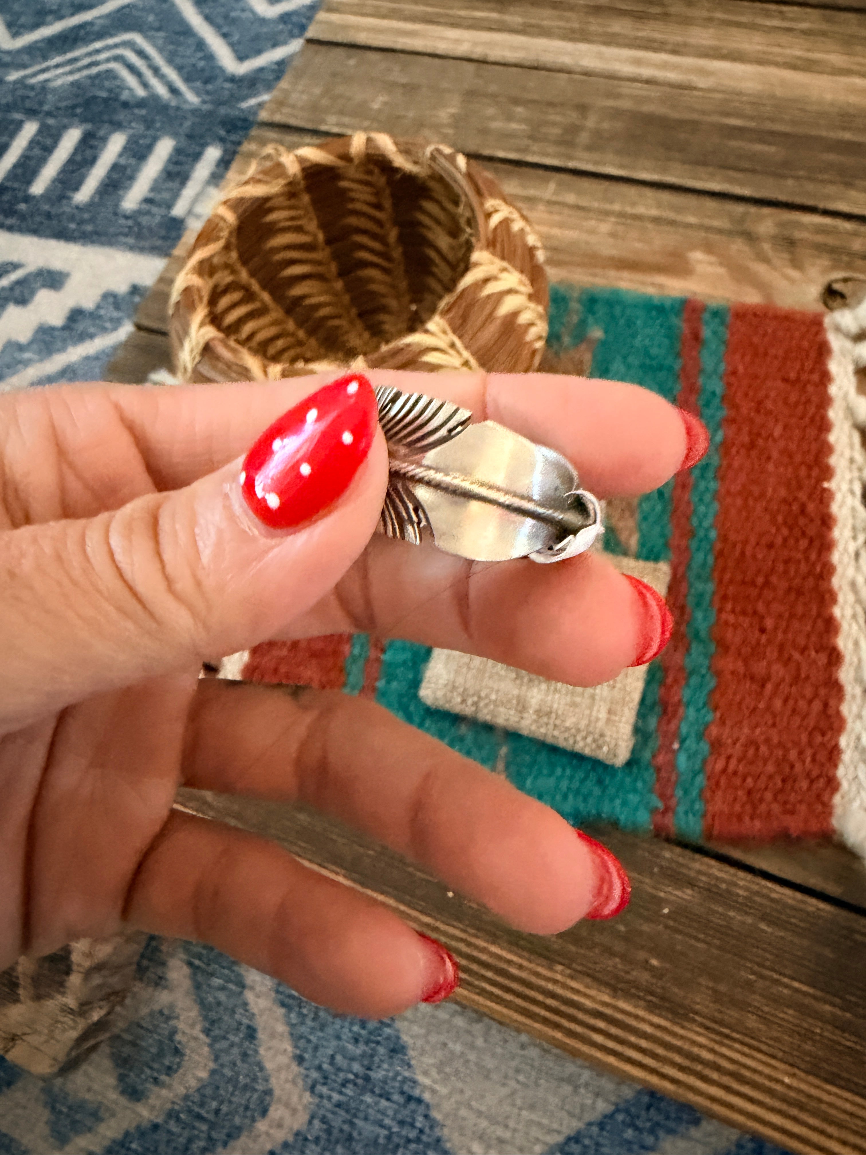 Handcrafted Sterling Silver Feather Band Ring
