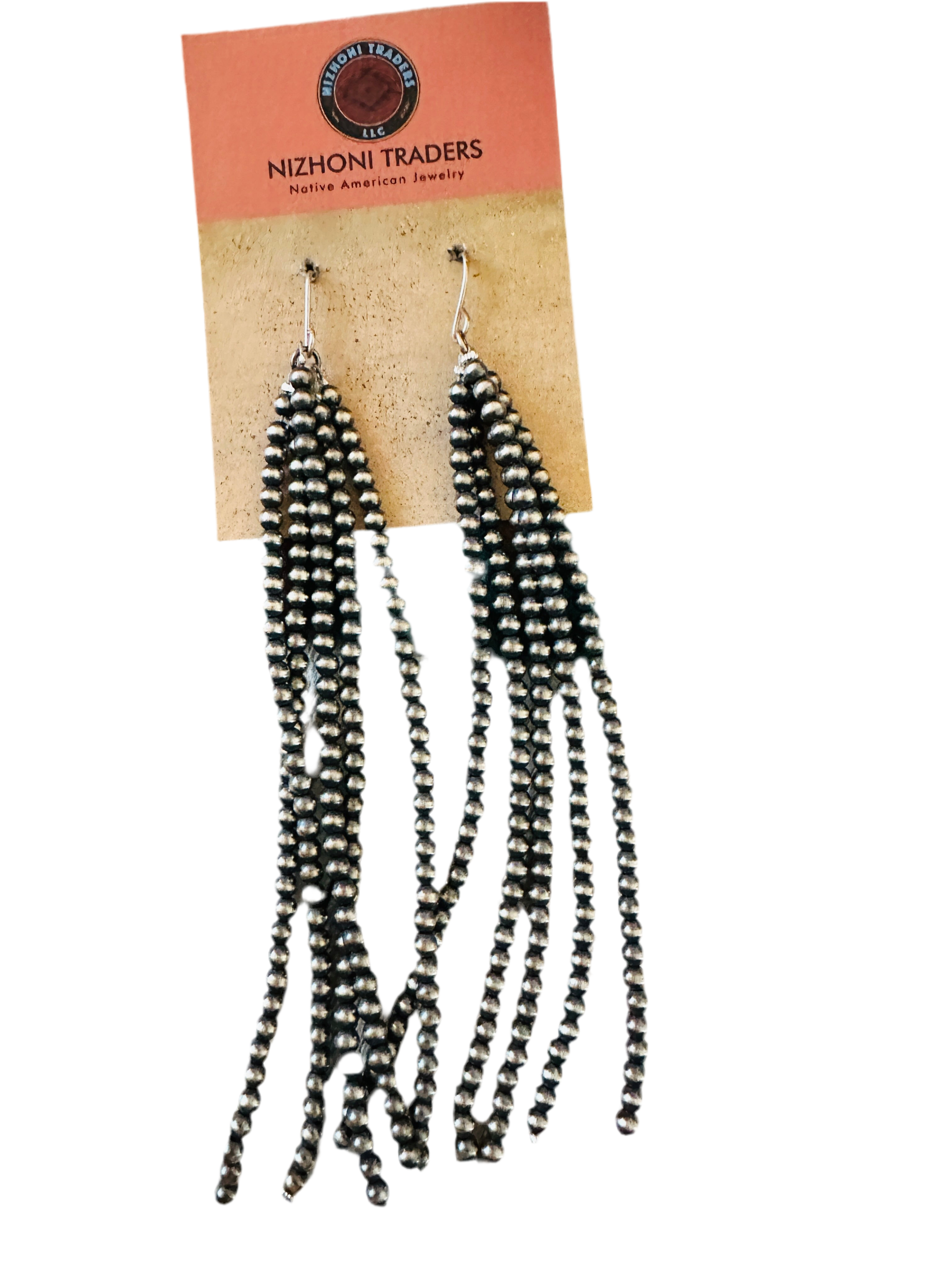 Handcrafted Sterling Silver Pearl Beaded Tassel Dangle Earrings Leslie’s favorite