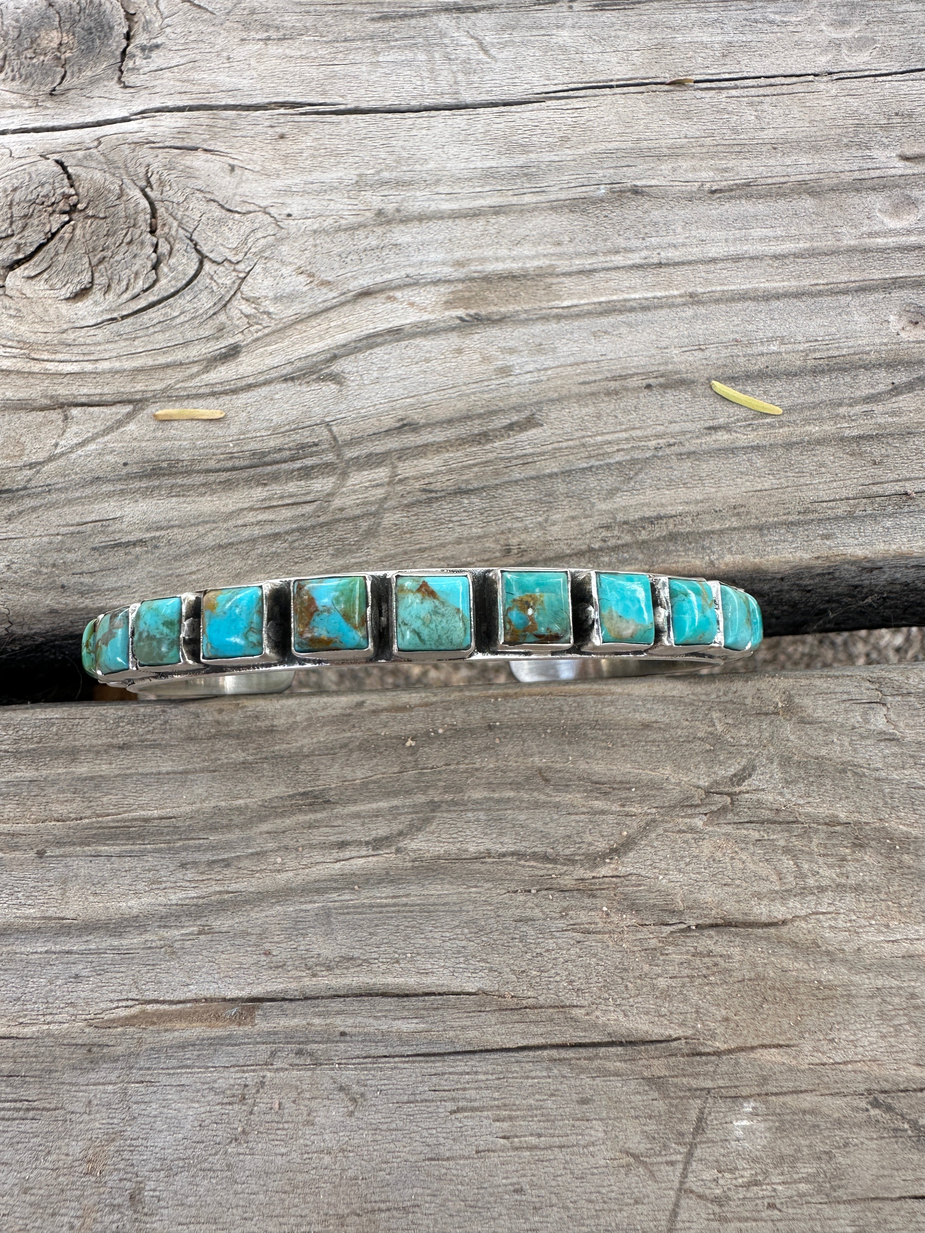 Handmade Turquoise & Sterling Silver Cuff Bracelet