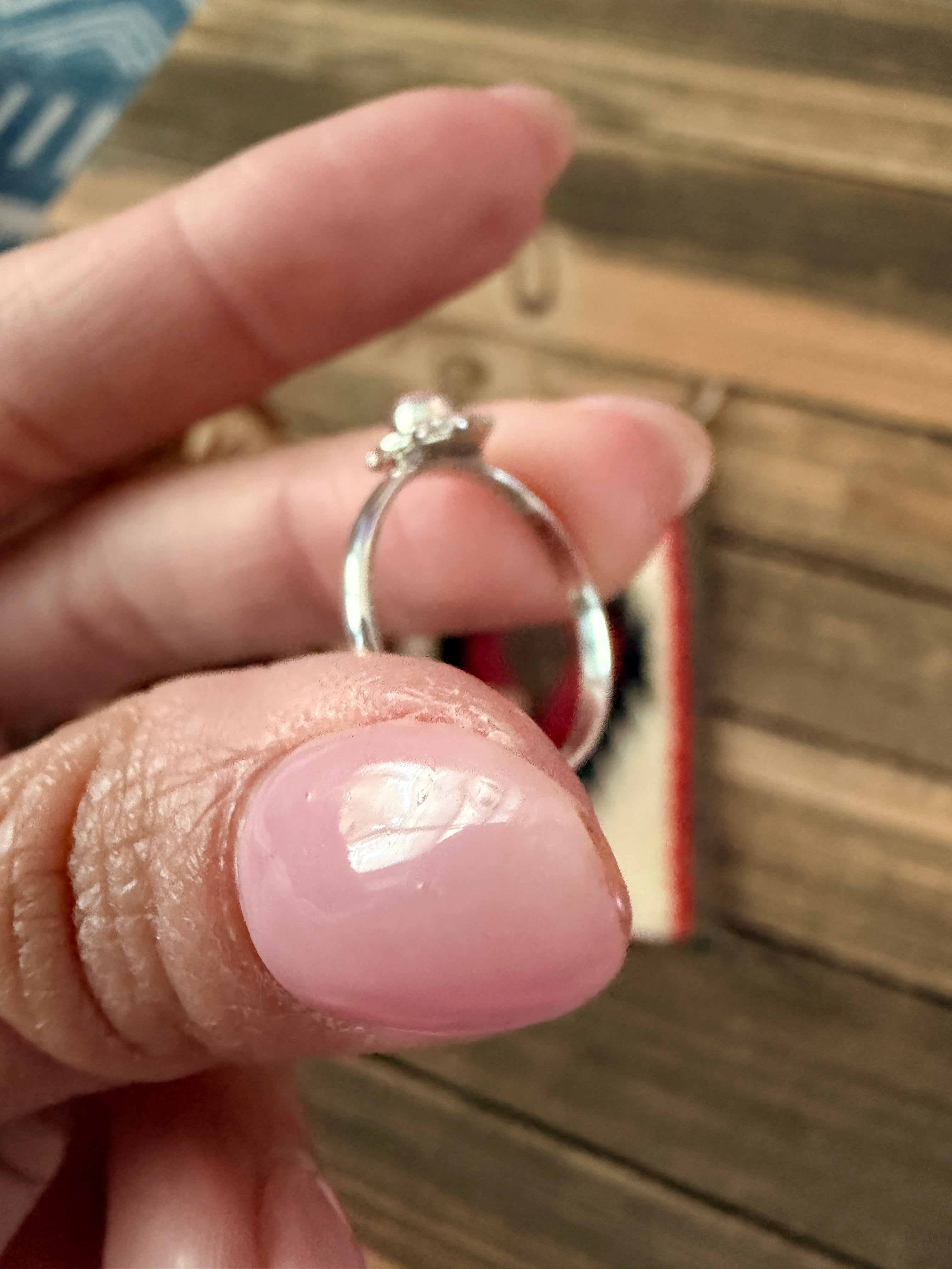Handmade Sterling Silver & Moonstone Adjustable Ring
