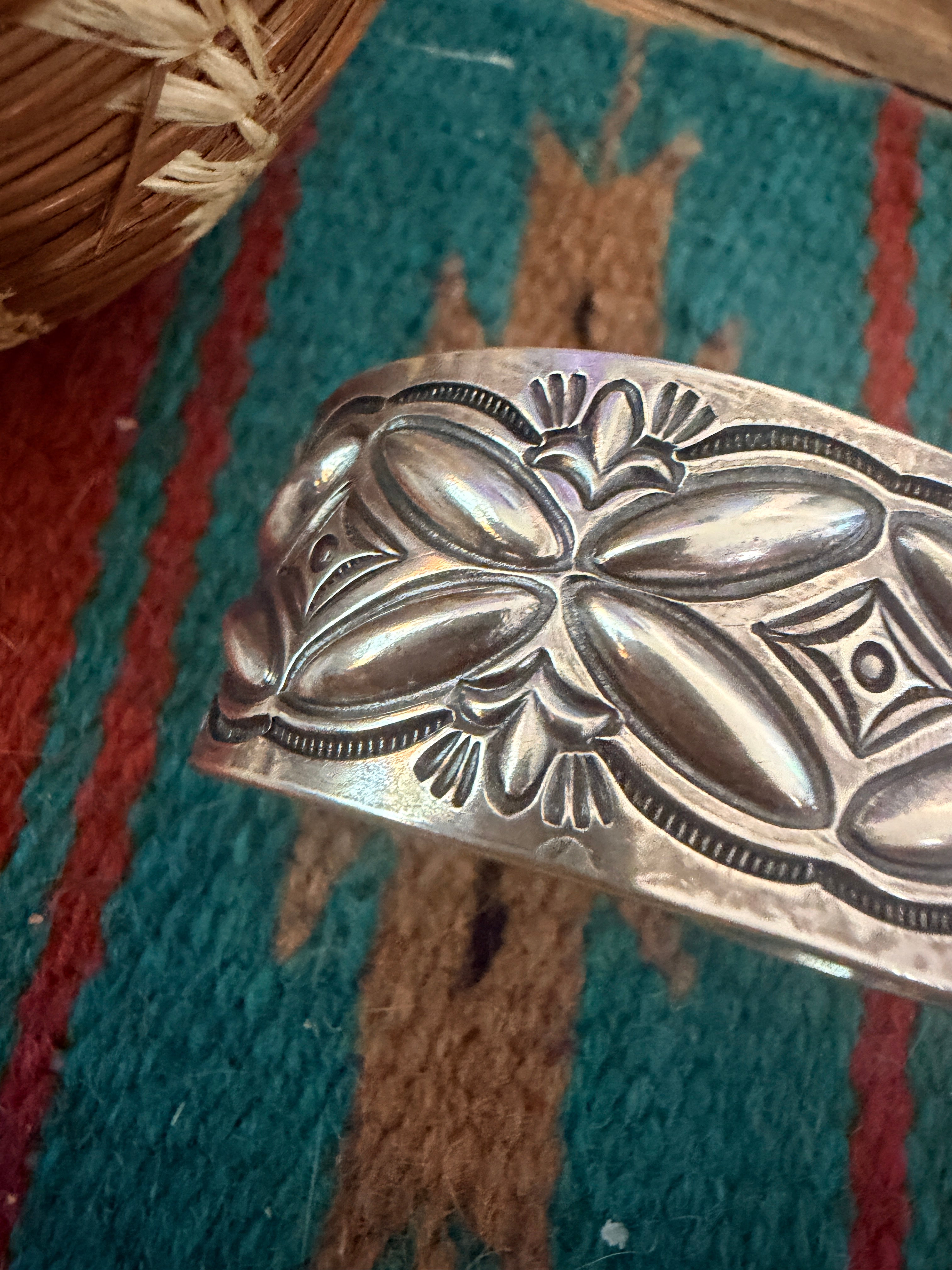 Handcrafted Sterling Silver Cuff Bracelet by Roland Dixson