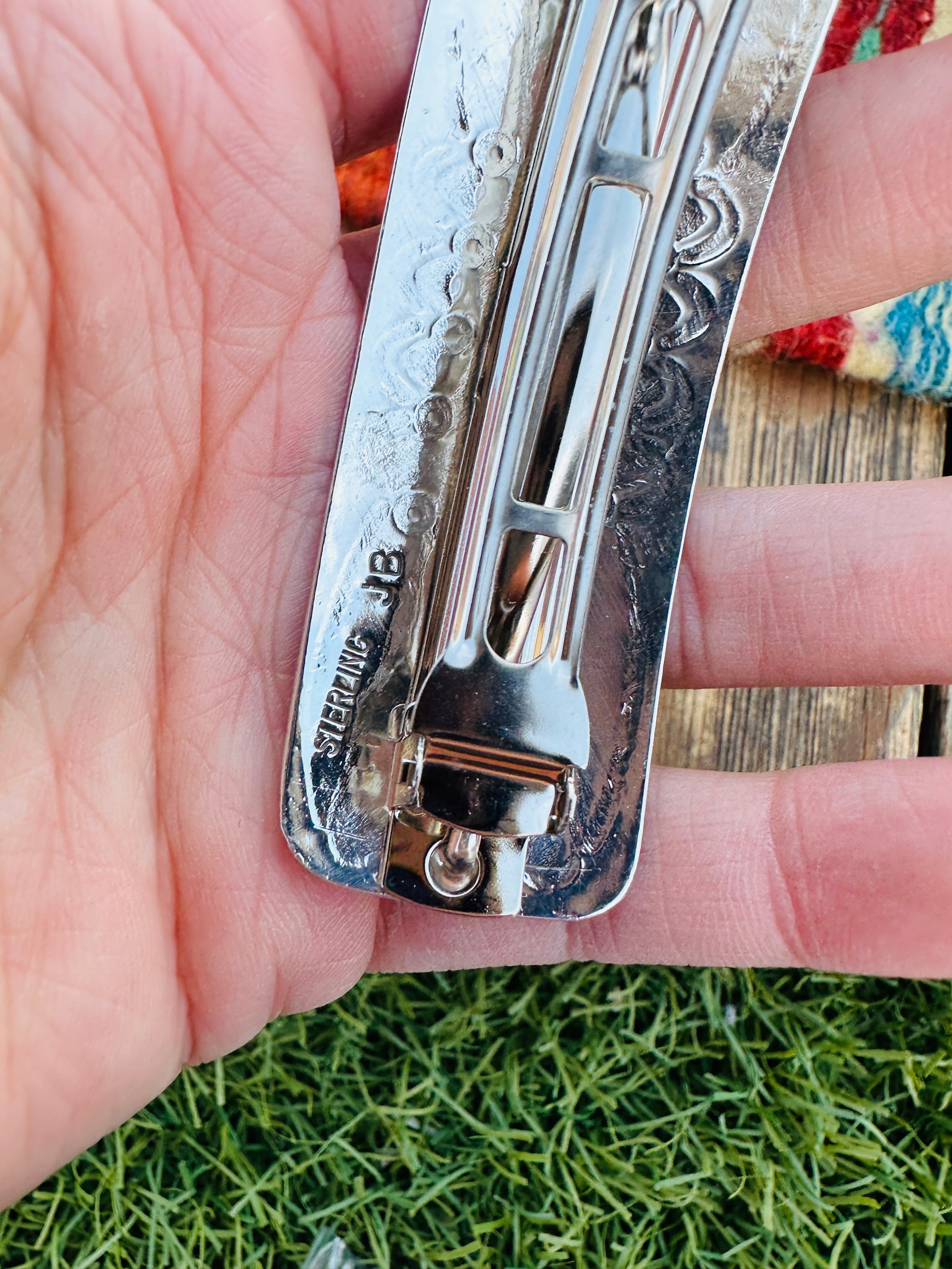 Handcrafted Sterling Silver Hair Barrette