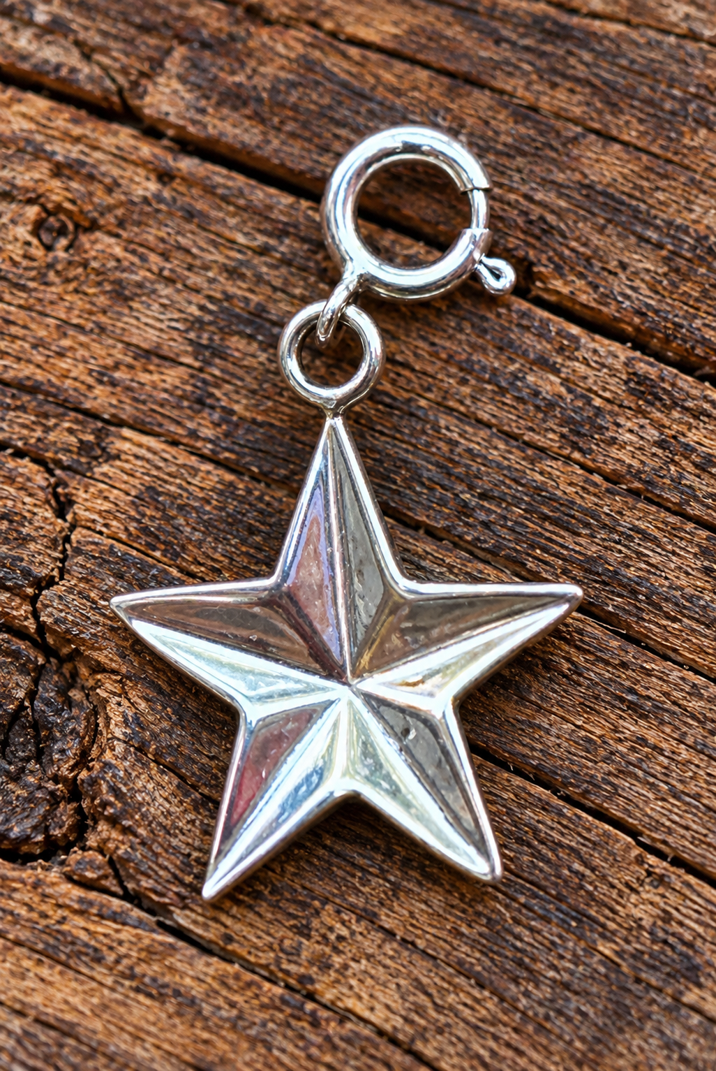 Handmade Sterling Silver Star Charm