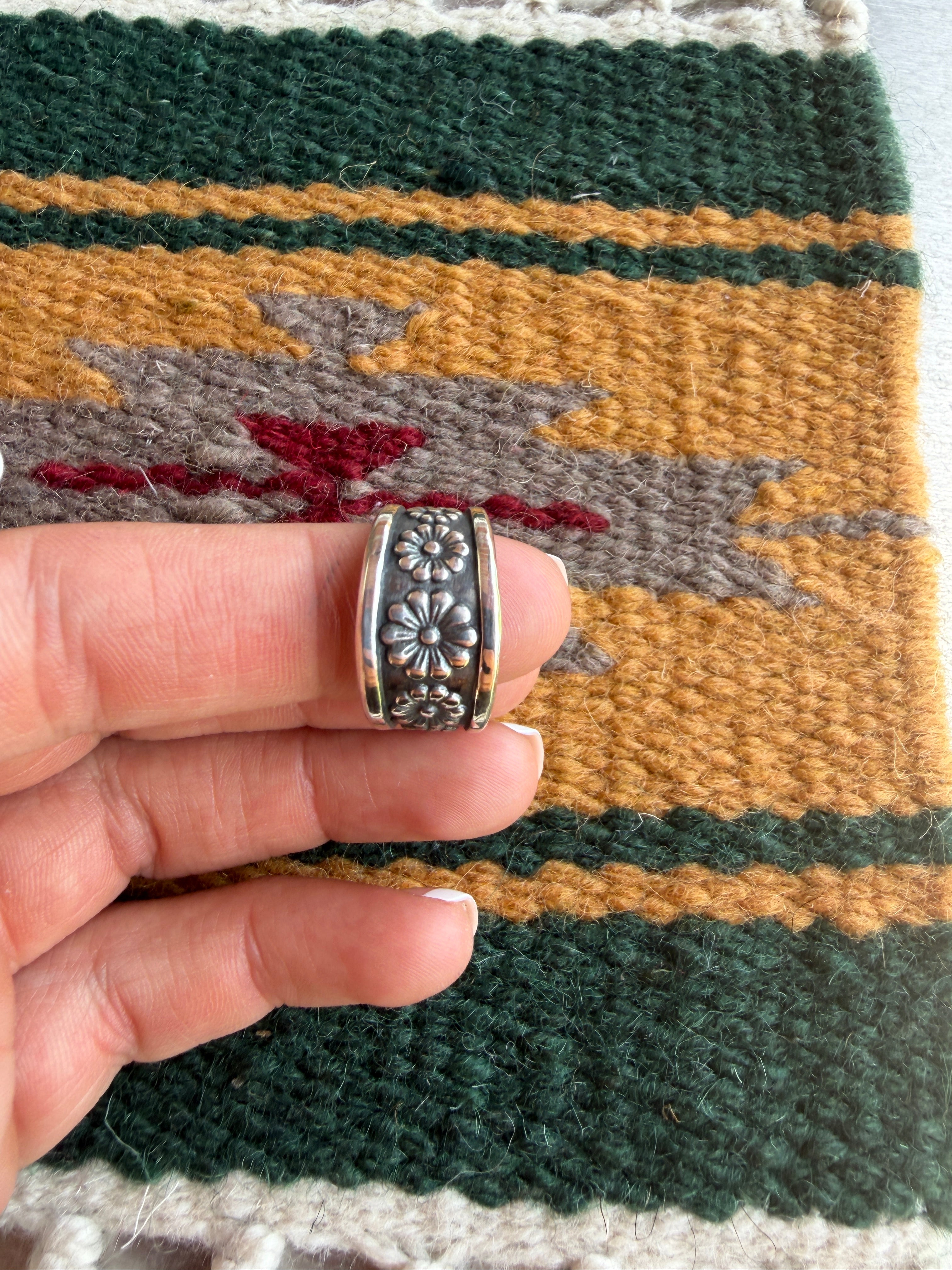 Handmade Sterling Silver Flower Ring