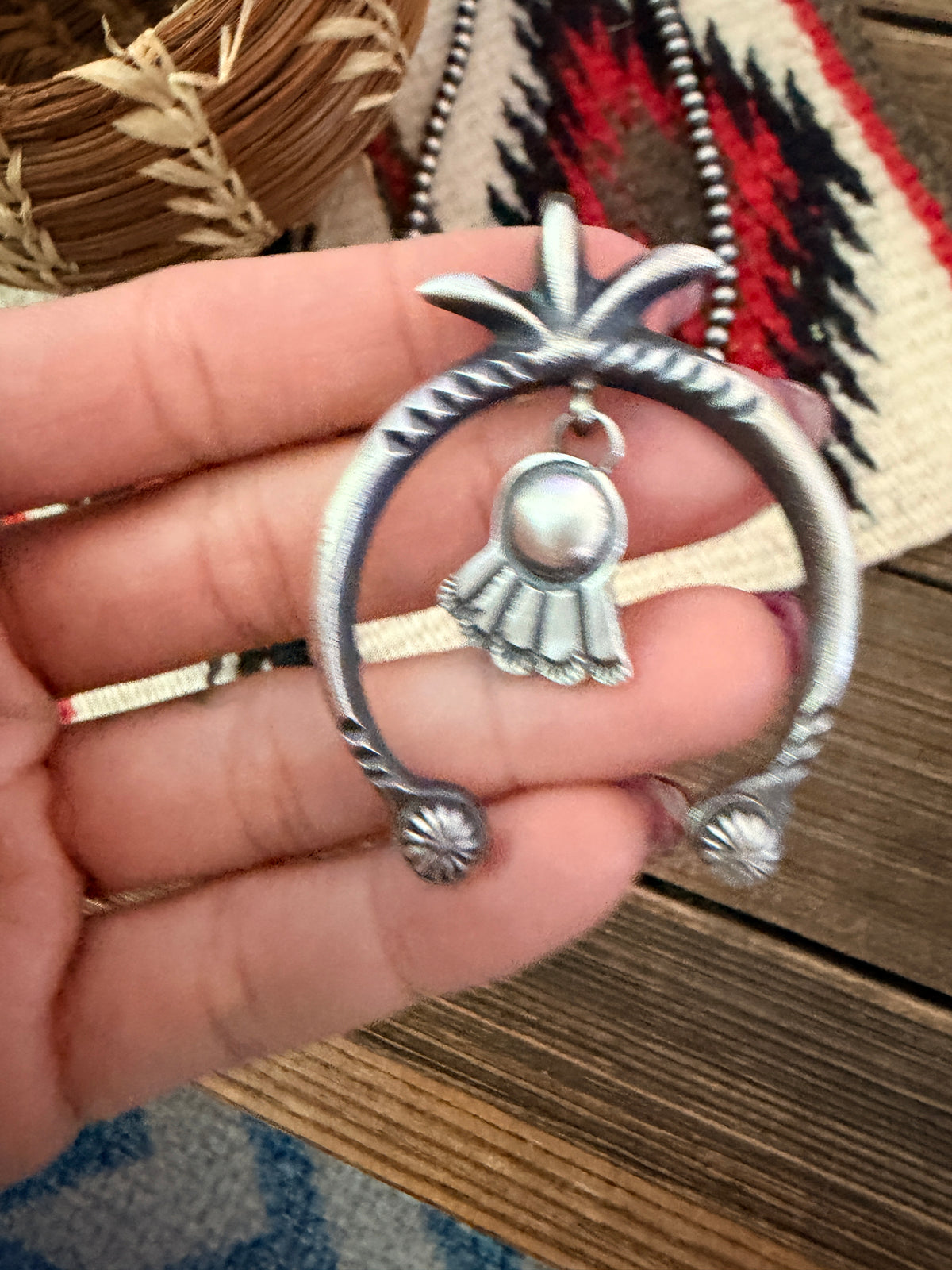 Handcrafted Sterling Silver Naja Pendant by Martha Cayatineto
