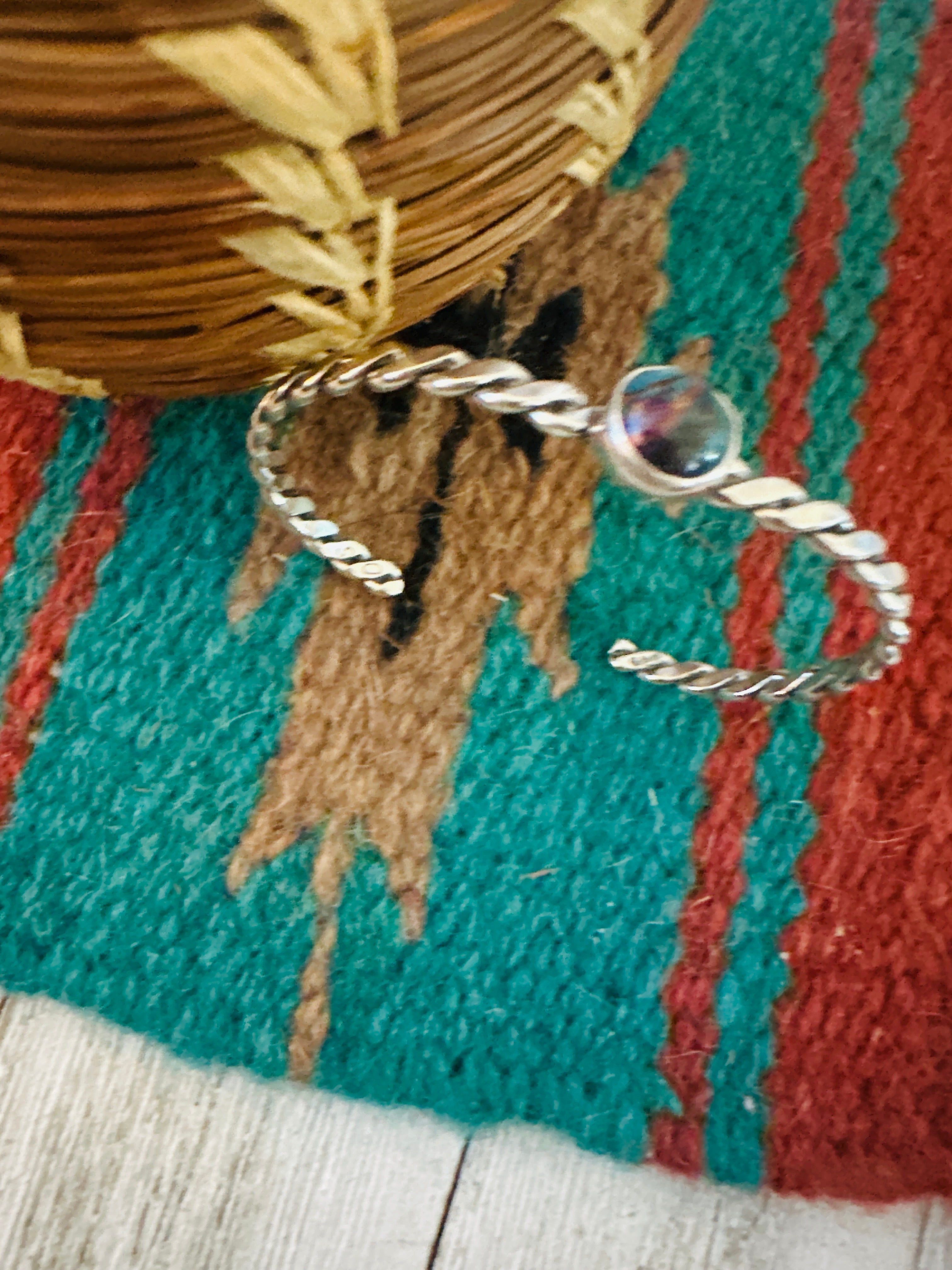 Handcrafted Sterling Silver & Pink Dream Mojave Cuff Bracelet