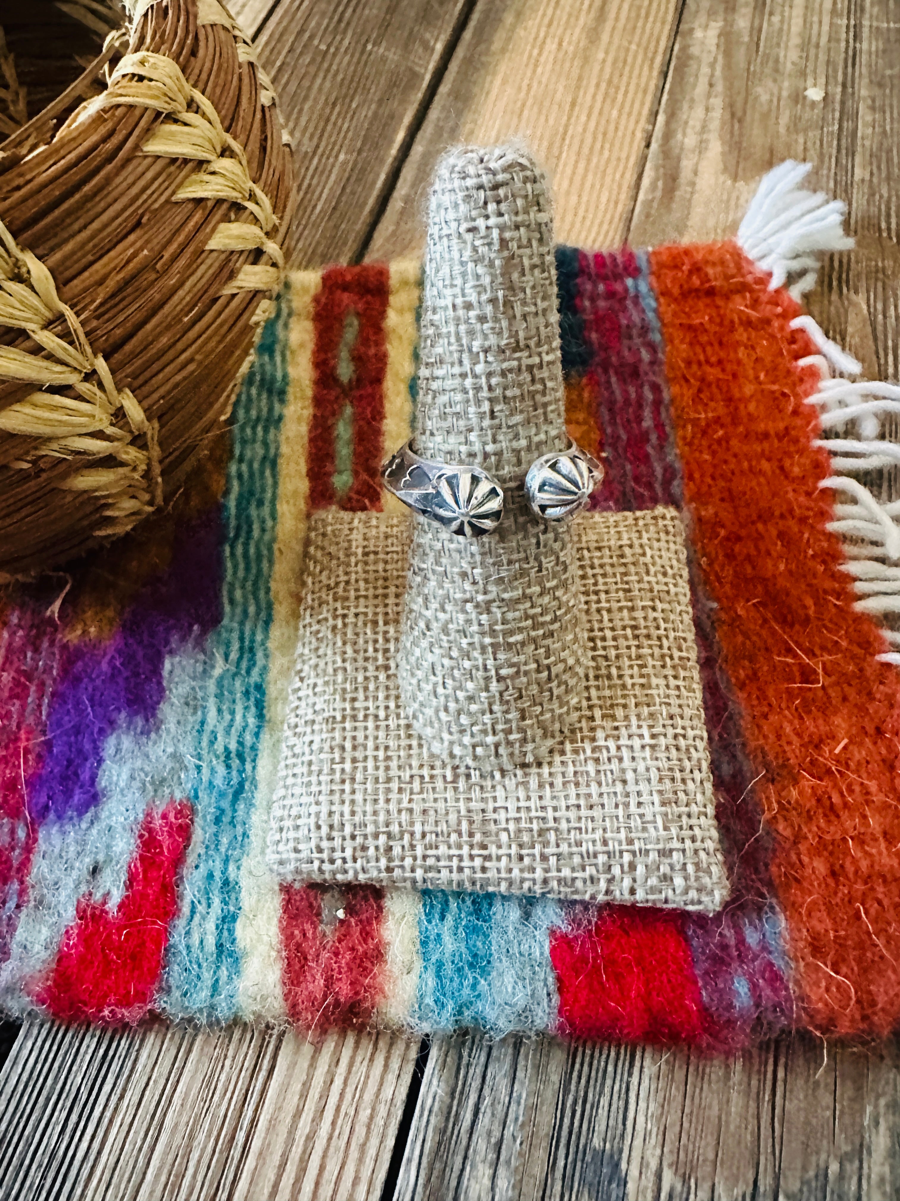 Handcrafted Sterling Silver Band Ring Size 8 by Sunshine Reeves