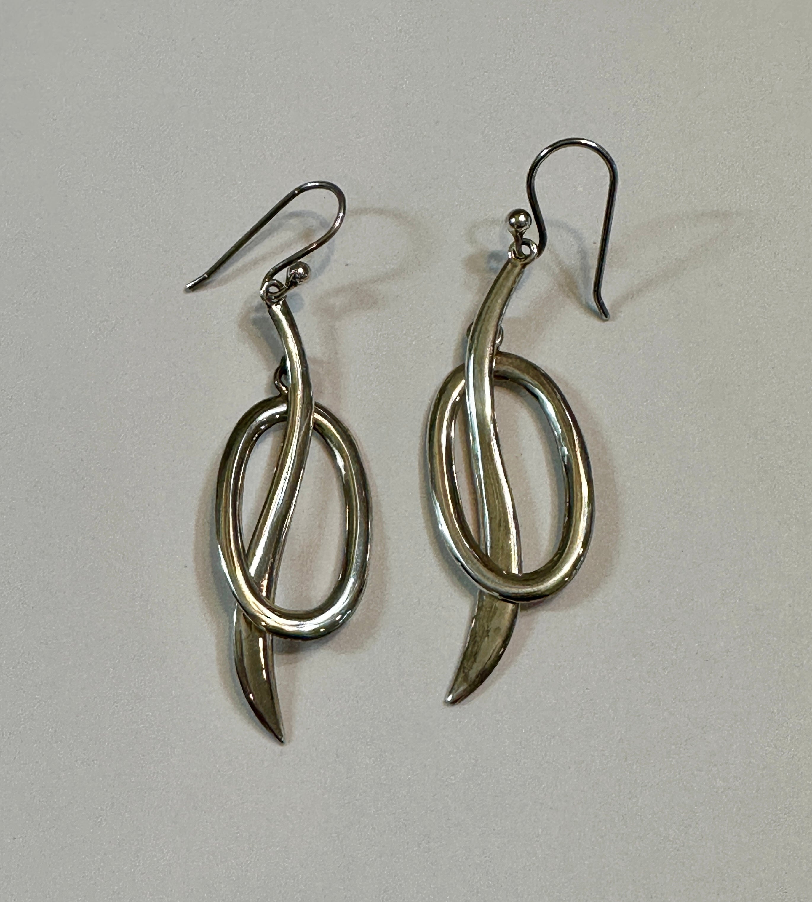 Pierced Oval Earrings on Hook