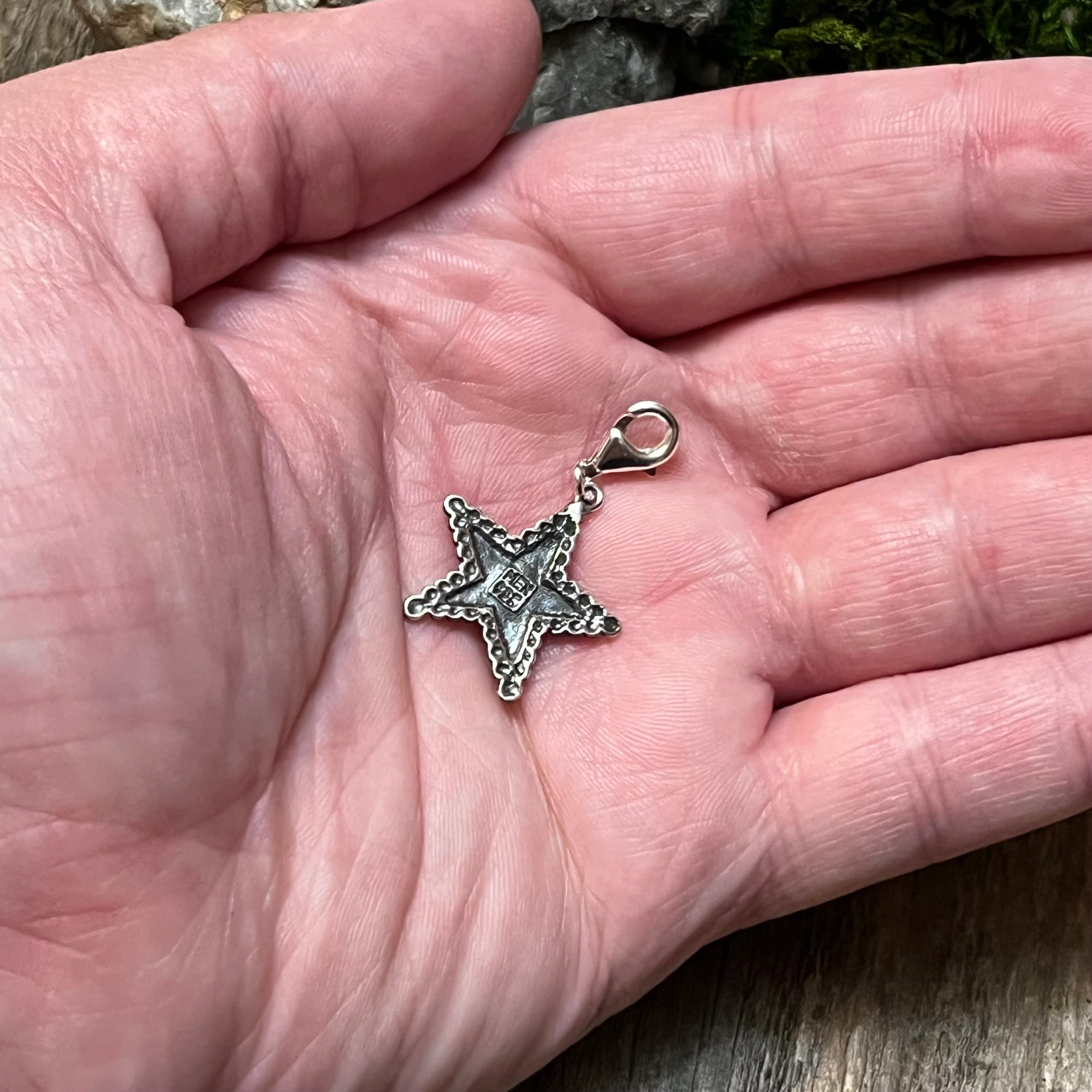 Handmade Sterling Silver Star Charm