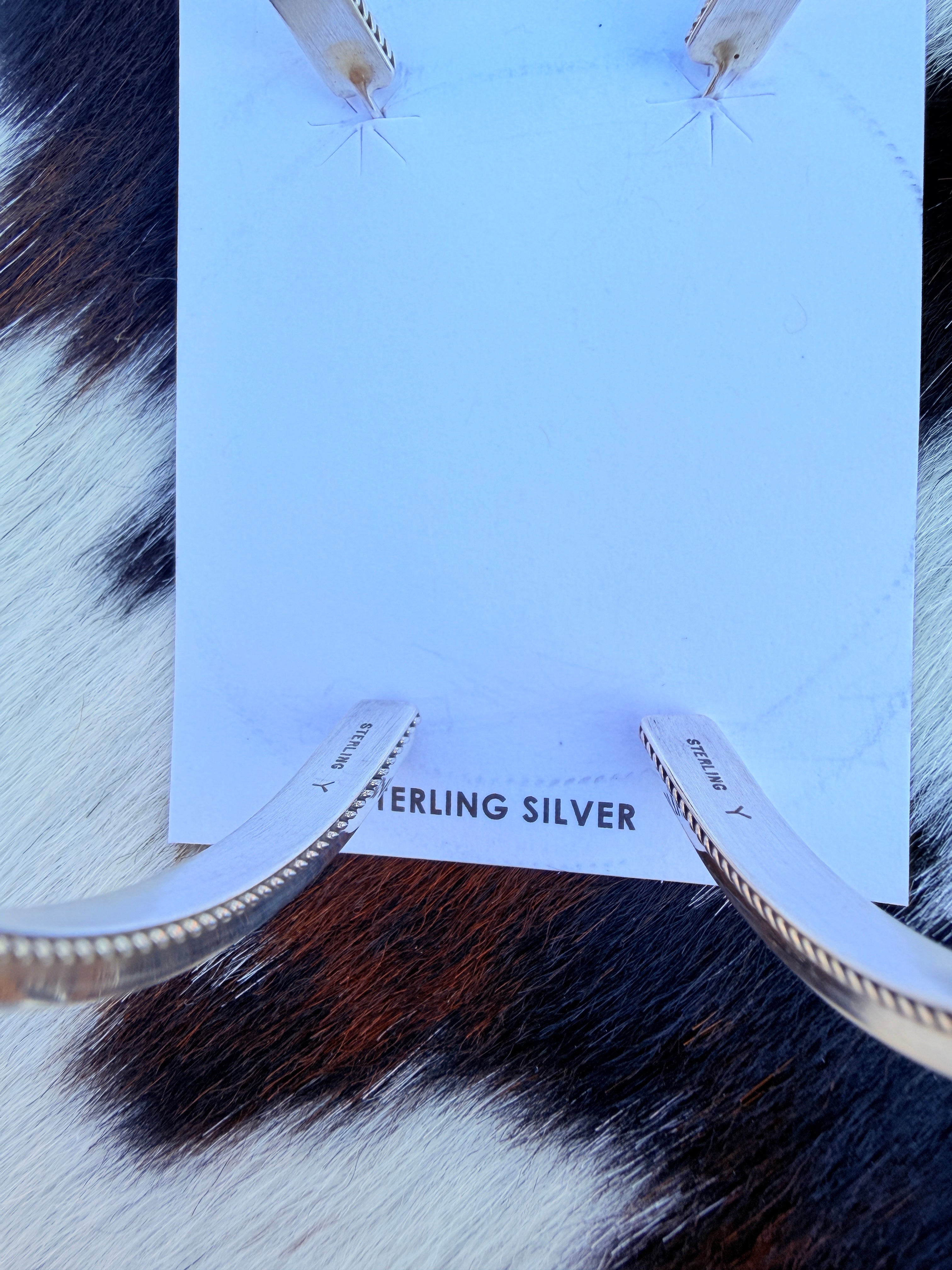 Handcrafted Sterling Silver Hoop Earrings