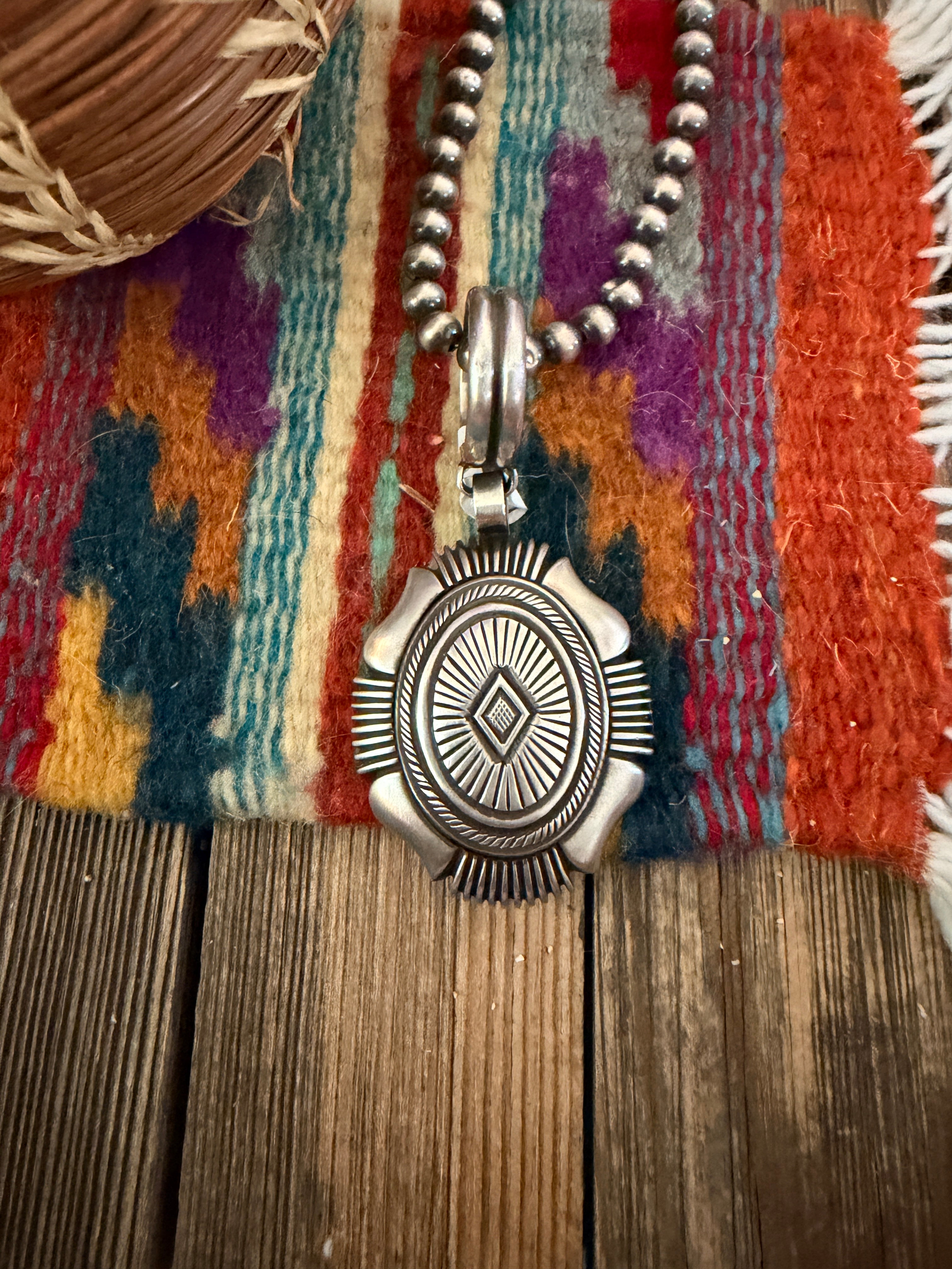 Handcrafted Sterling Silver Pendant by Calvin Martinez