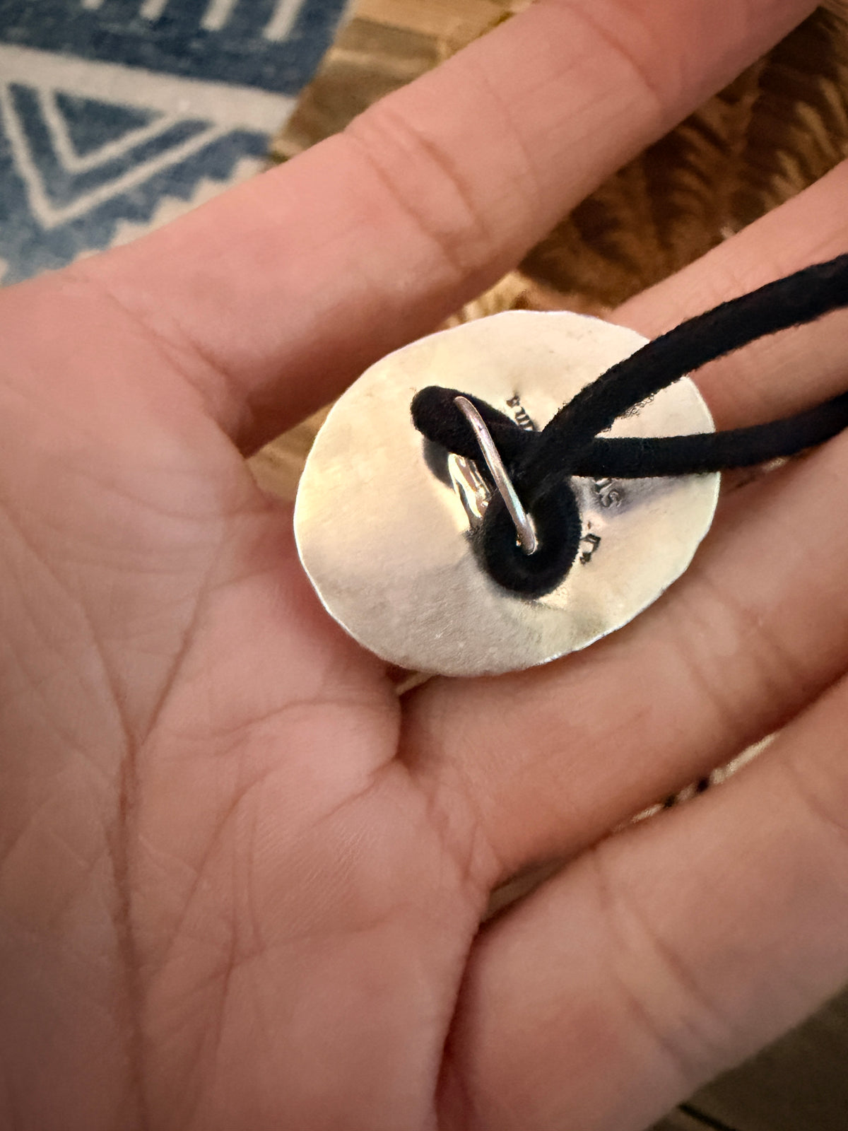 Handcrafted Opal & Sterling Silver Hair Tie Charm