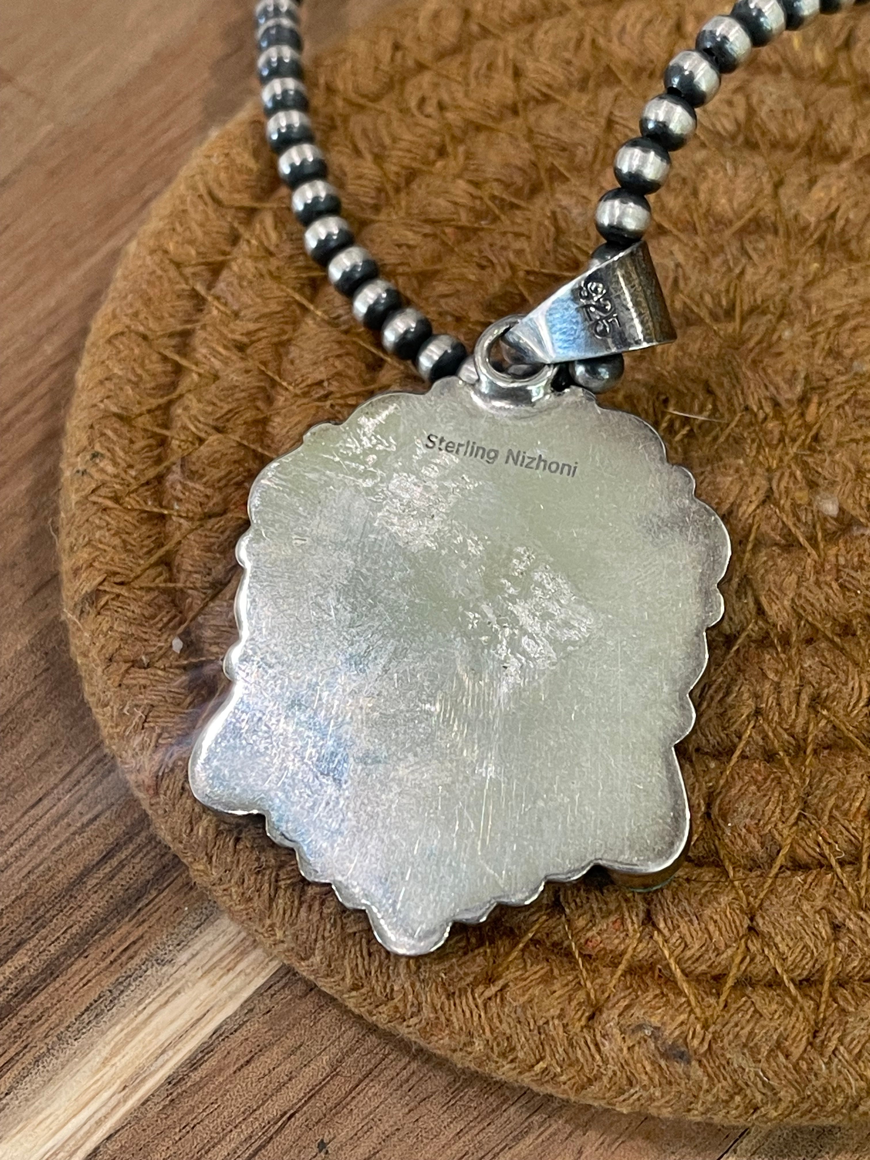 Handmade Sterling Silver & Multi Stone Sunface Pendant