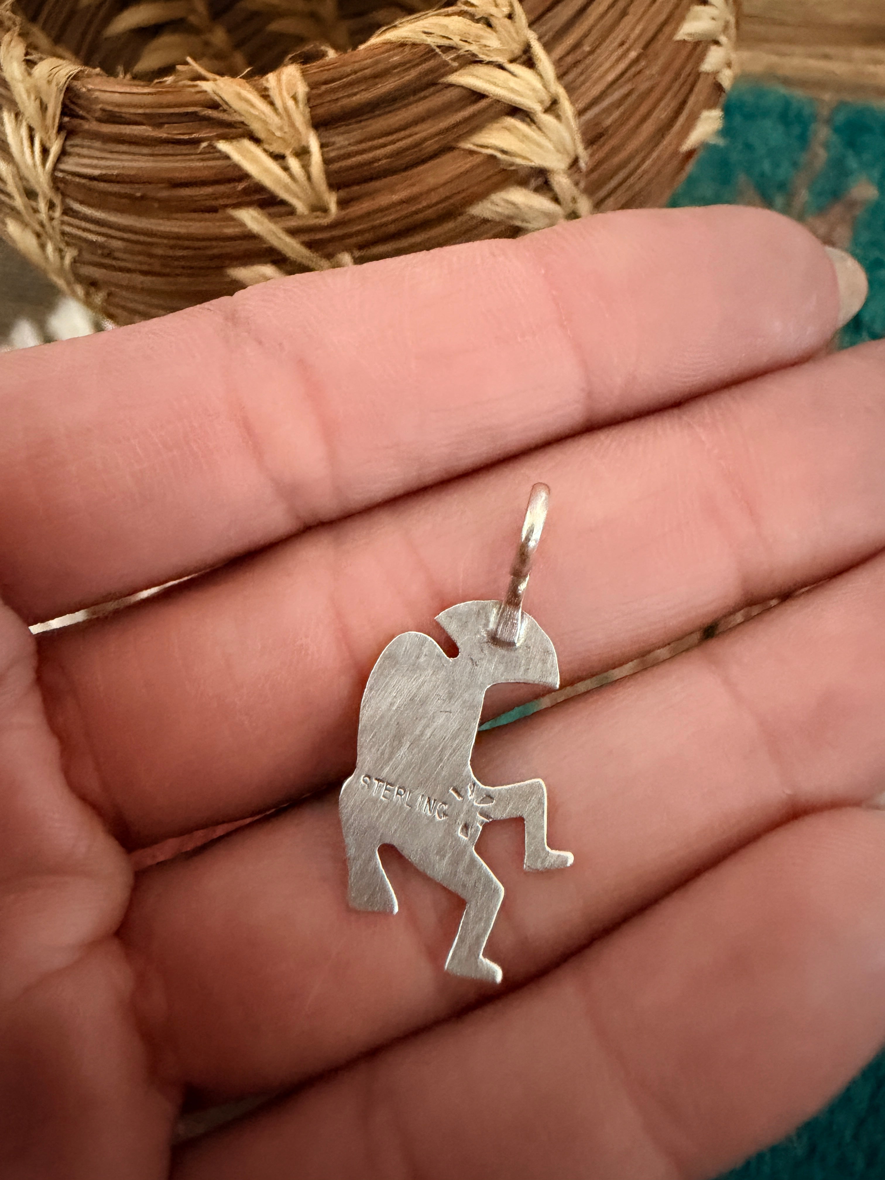 Handcrafted Sterling Silver Kokopelli Pendant
