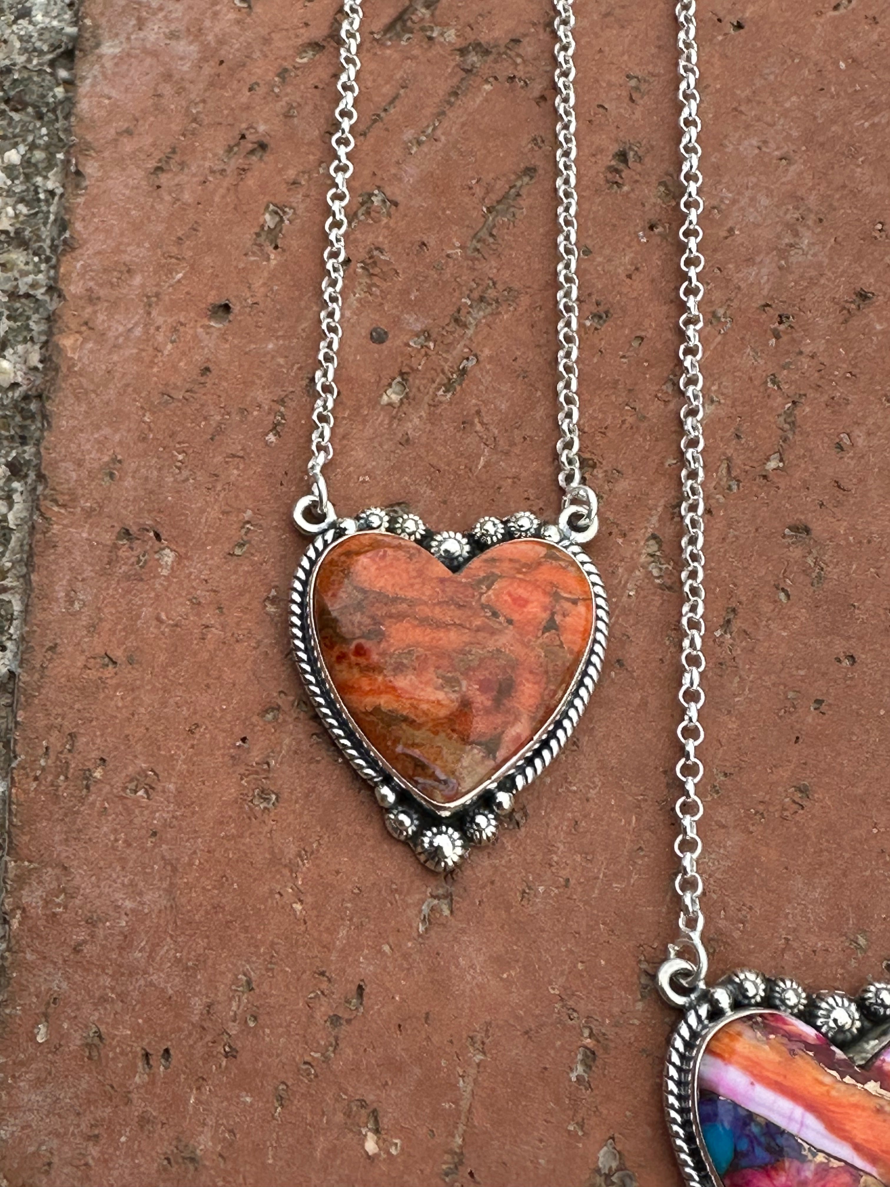 Handmade Sterling Silver  Dream Heart Necklaces