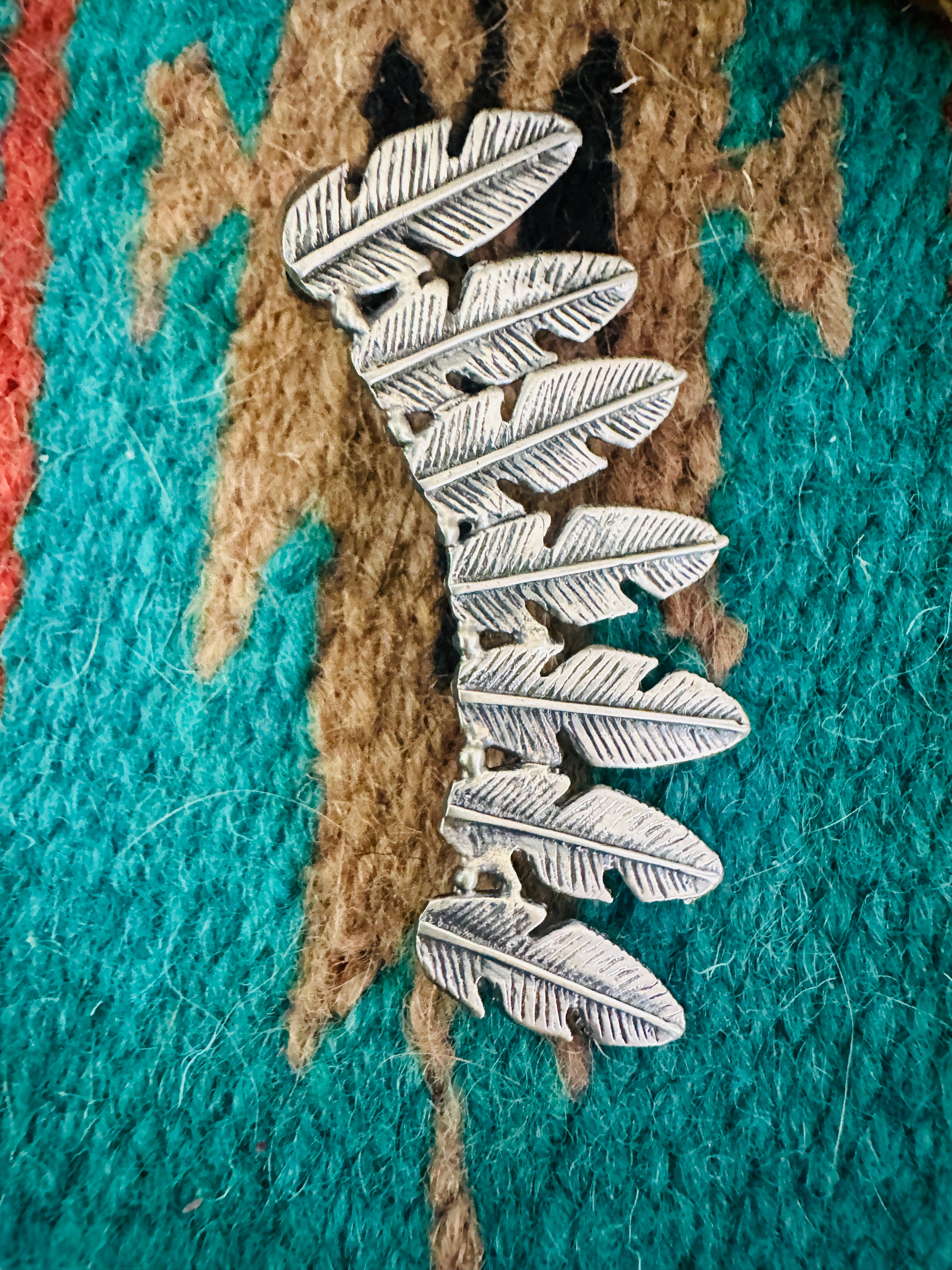 Navajo Sterling Silver Feather Cuff Earring