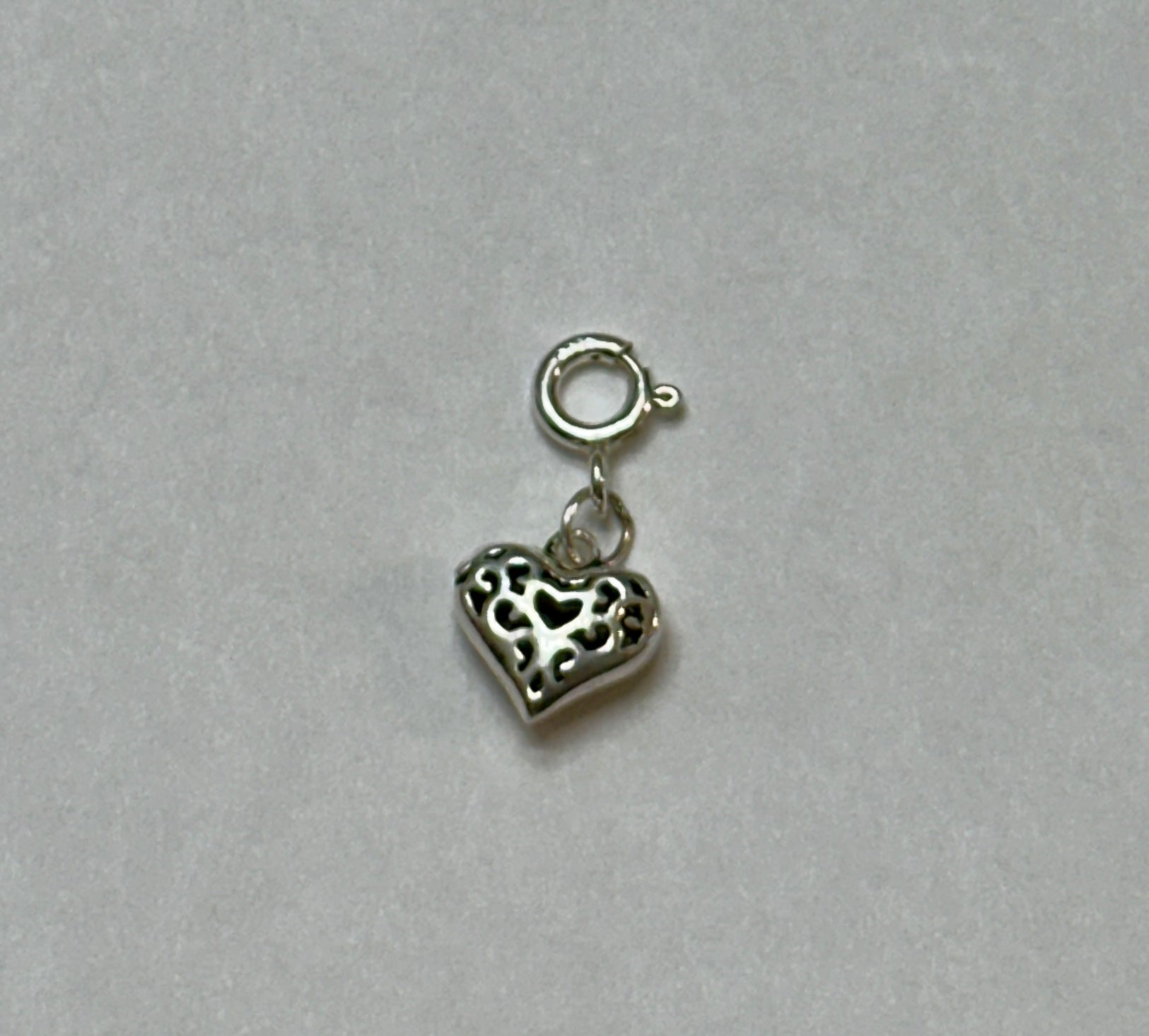 Sterling Silver Heart Charm