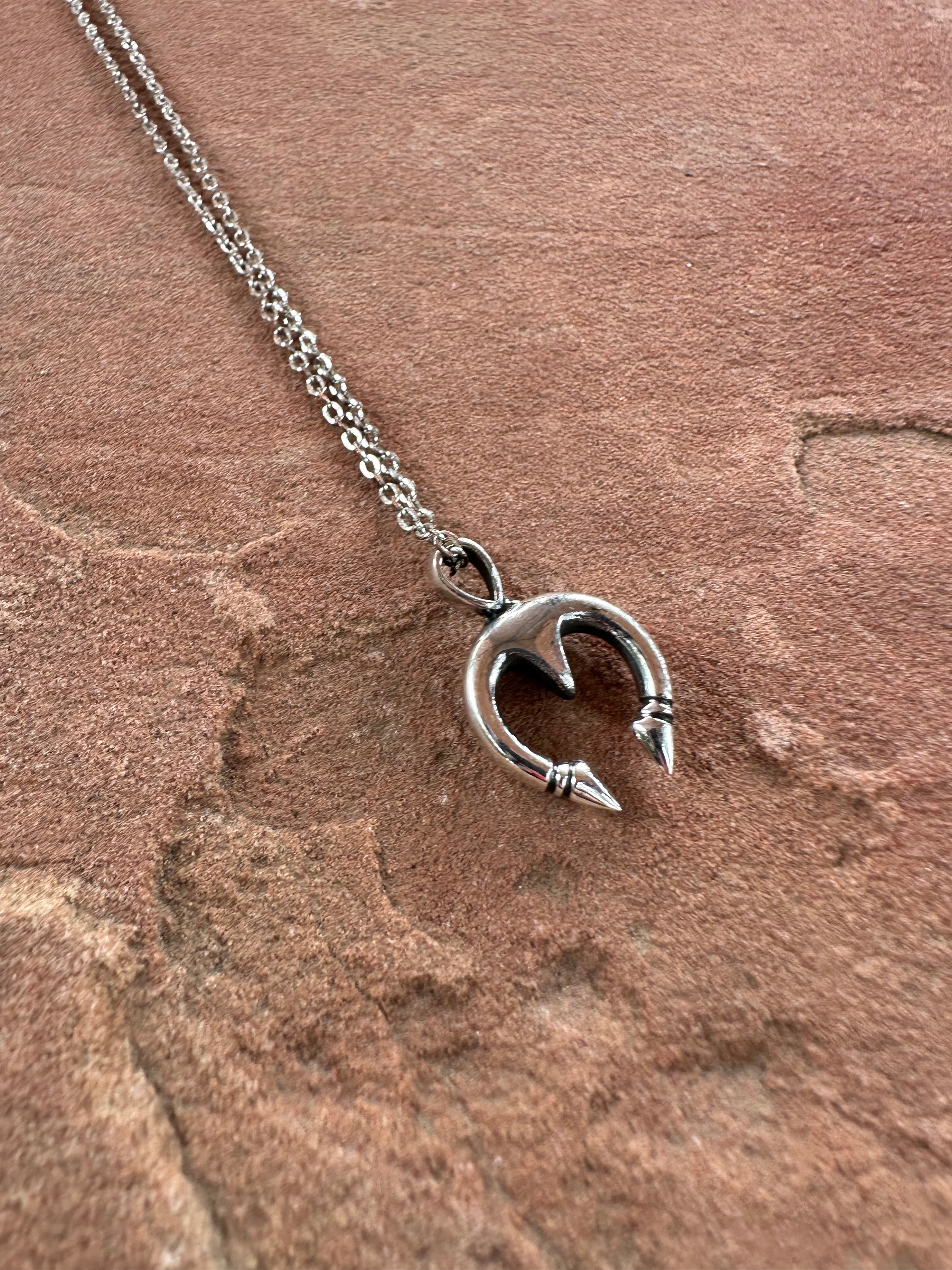 Beautiful Handmade Sterling Silver Mini Naja Pendant