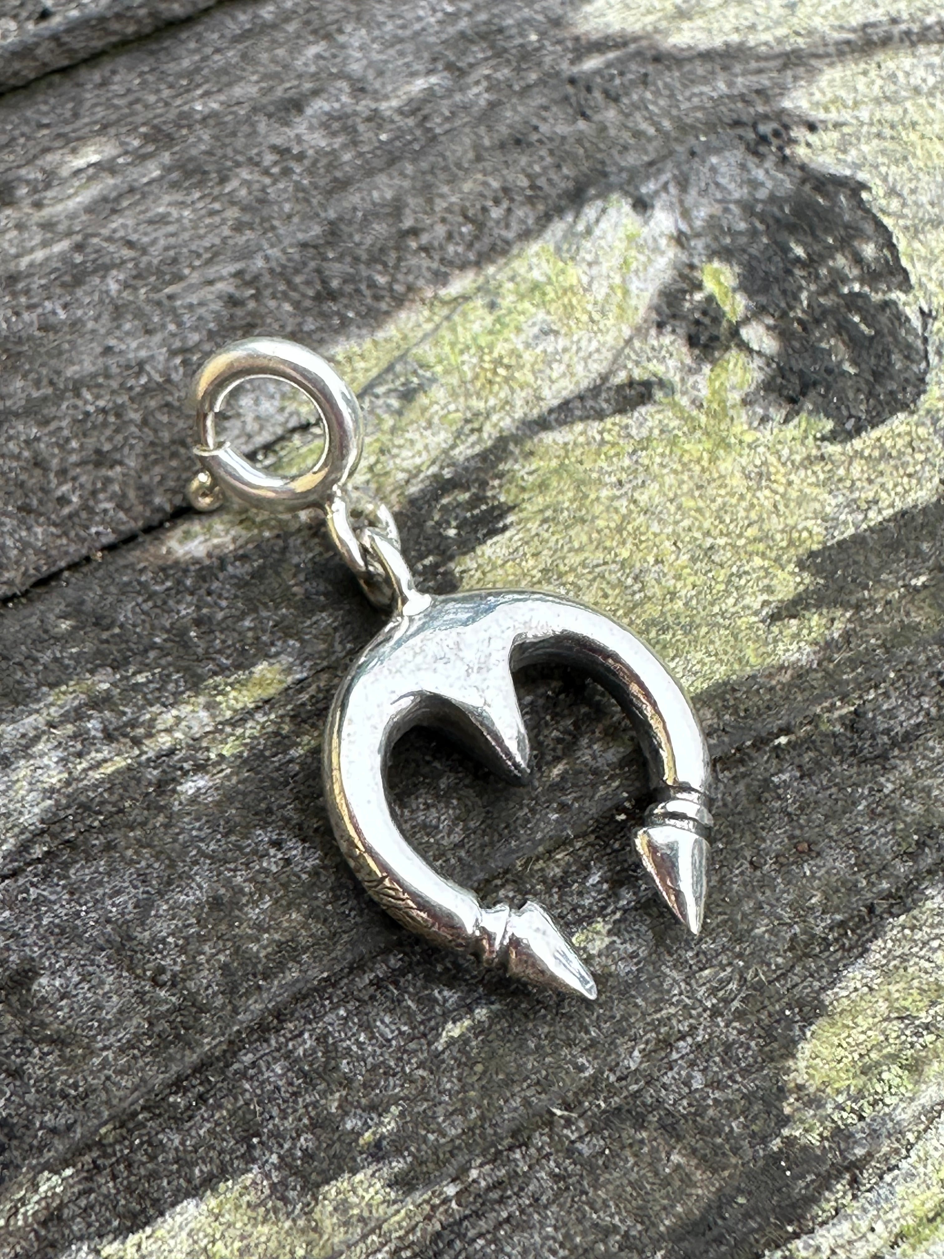 Sterling Silver Naja Charm