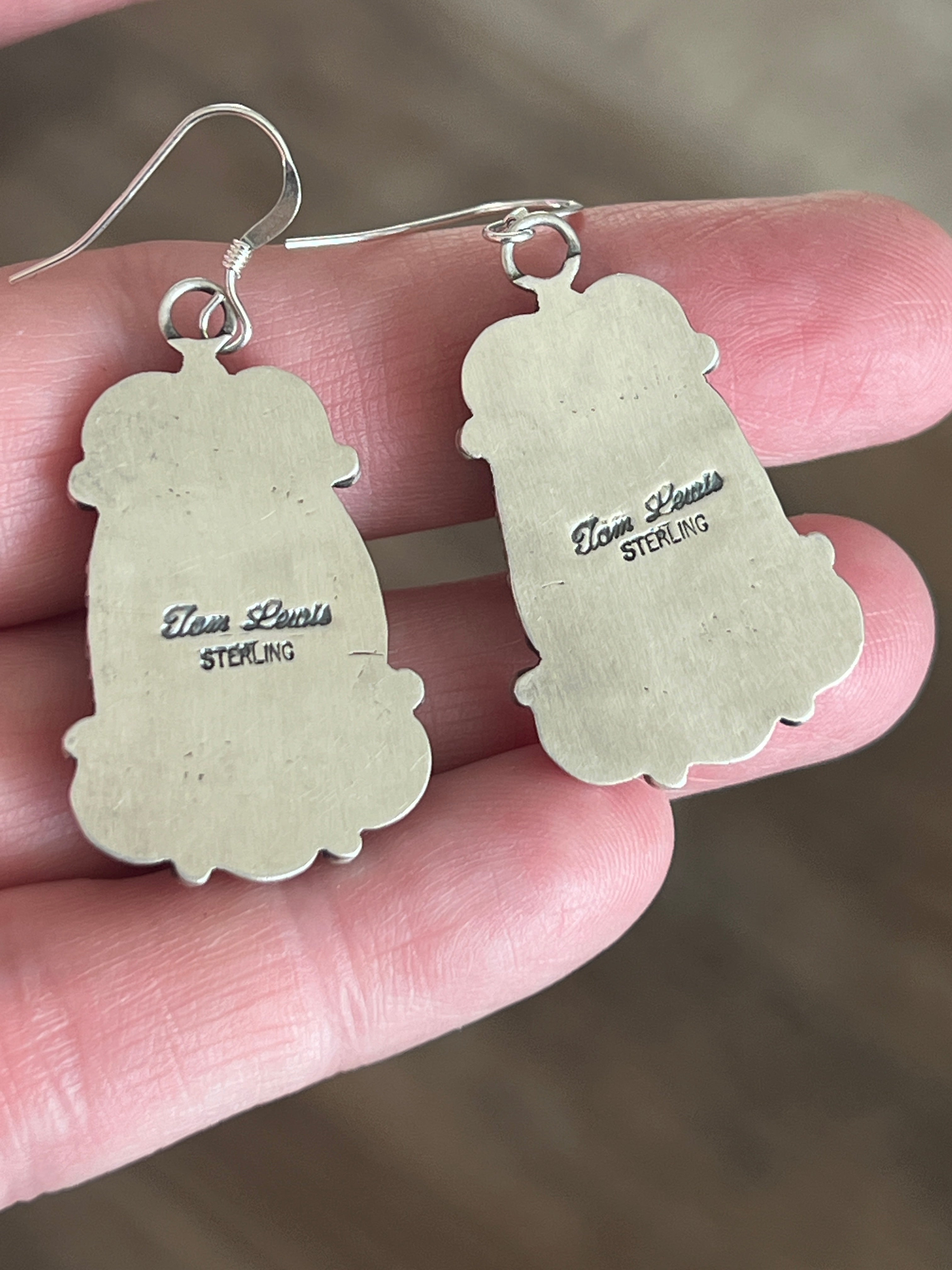 Navajo Sterling Silver, Mediterranean Coral and Sleeping Beauty Turquoise Necklace with Matching Earrings by Tom Lewis