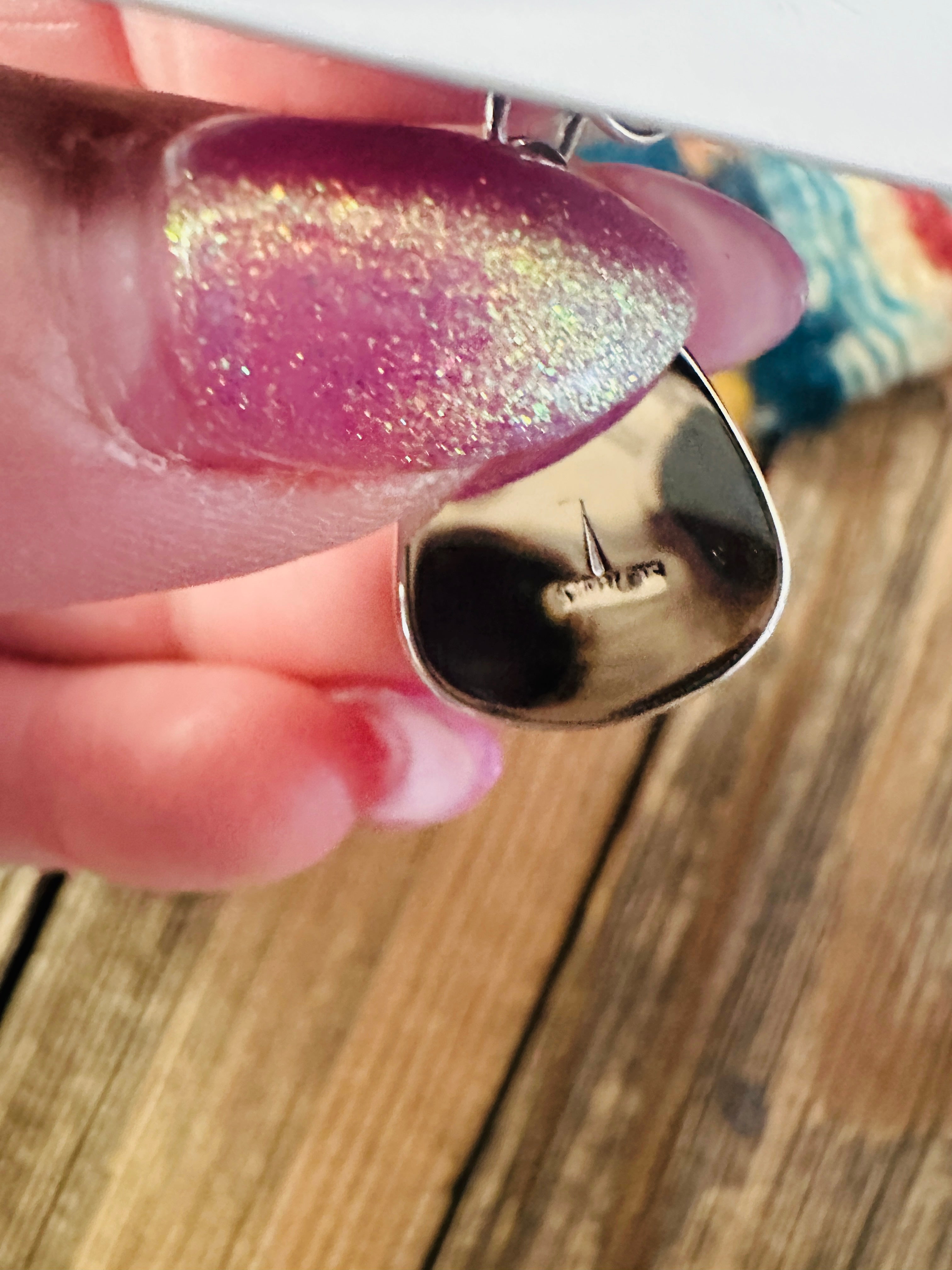 Handcrafted Turquoise & Sterling Silver Dangle Earrings