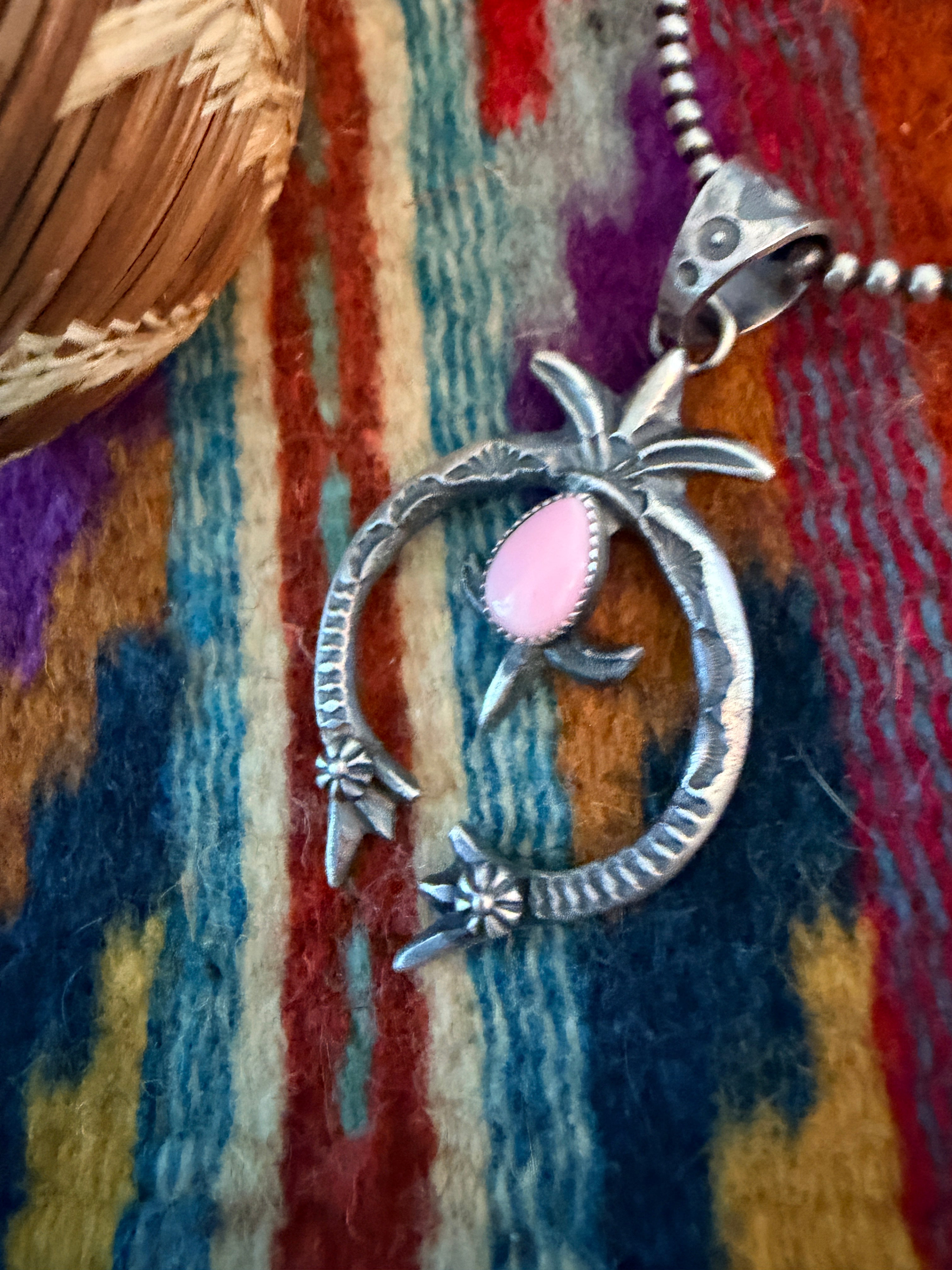 Handcrafted Sterling Silver & Queen Pink Naja Pendant by Kevin Billah