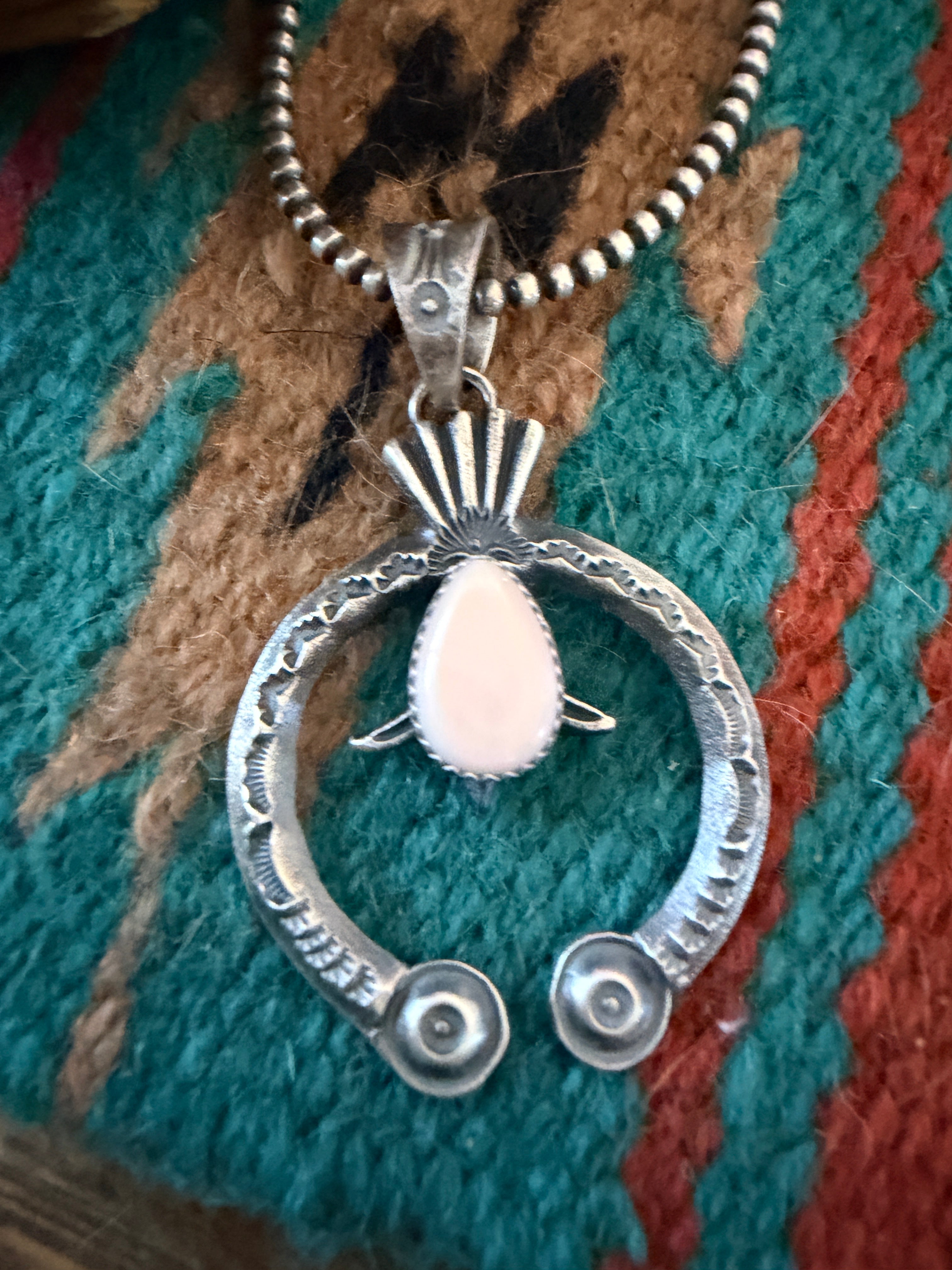 Handcrafted Sterling Silver & Queen Pink Naja Pendant by Kevin Billah