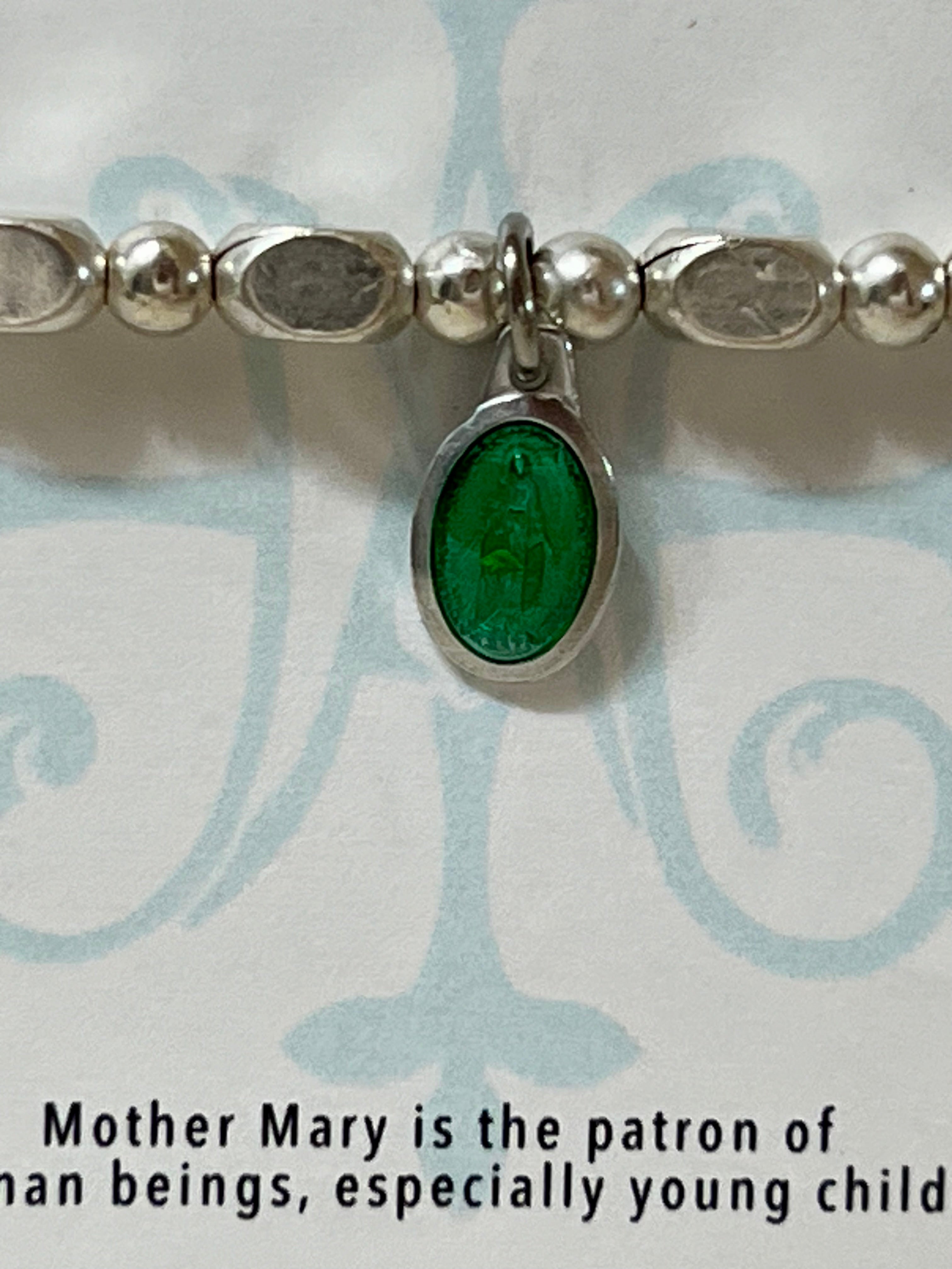 Miraculous Mary Little Saints Bracelet- Beige