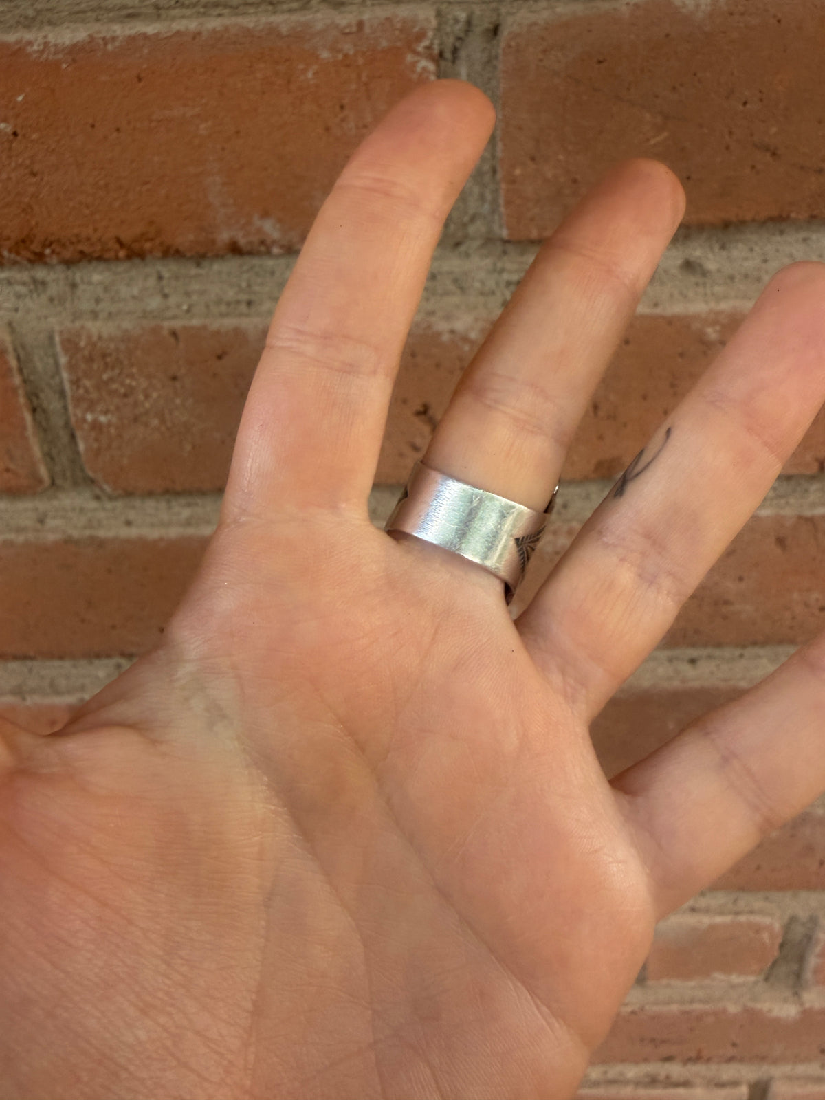 Handcrafted Sterling Silver Flower Concho Ring by Darrell Cadman (Leslies favorite)