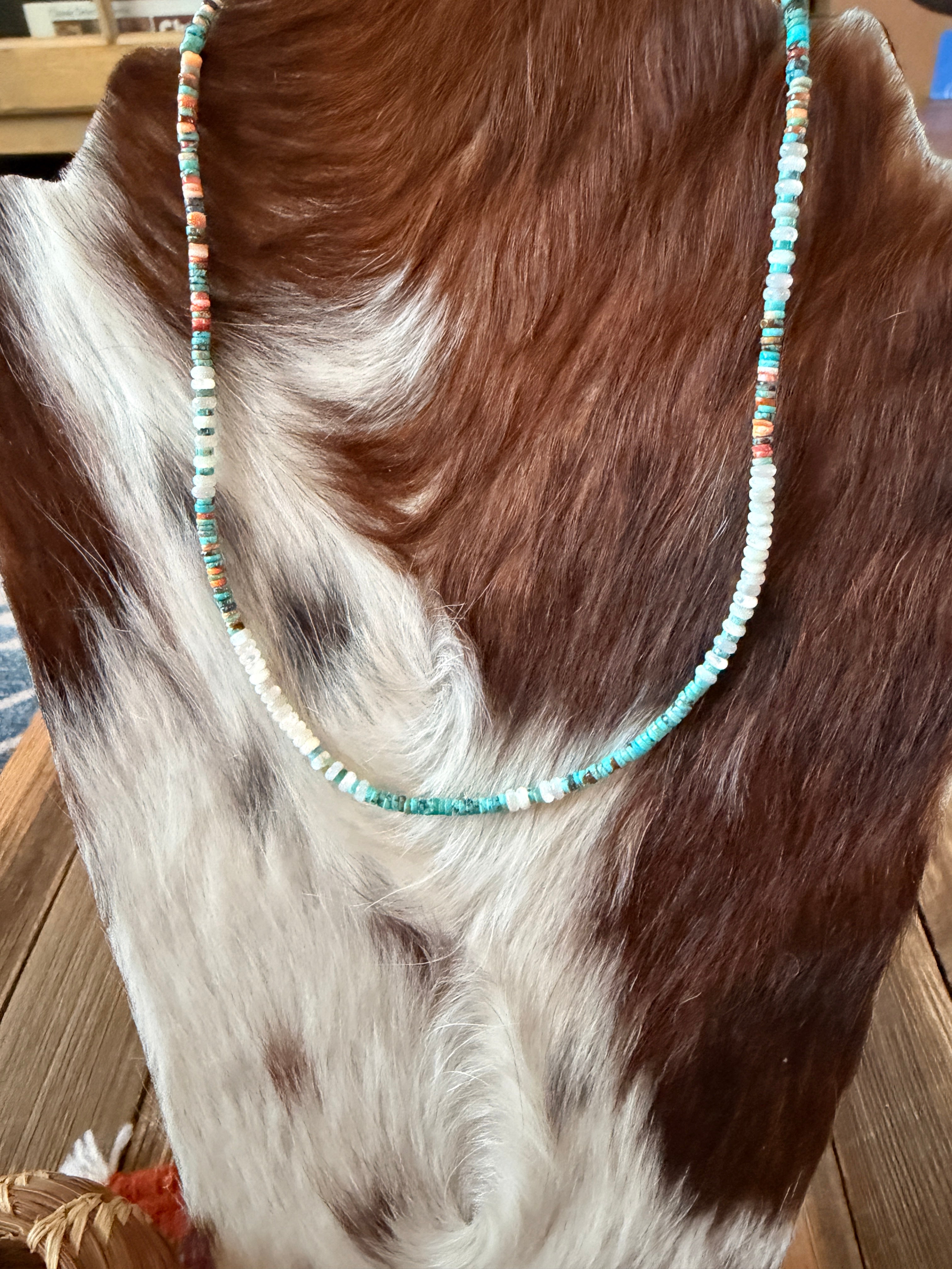 Handcrafted Multi Stone & Sterling Silver Beaded Necklace
