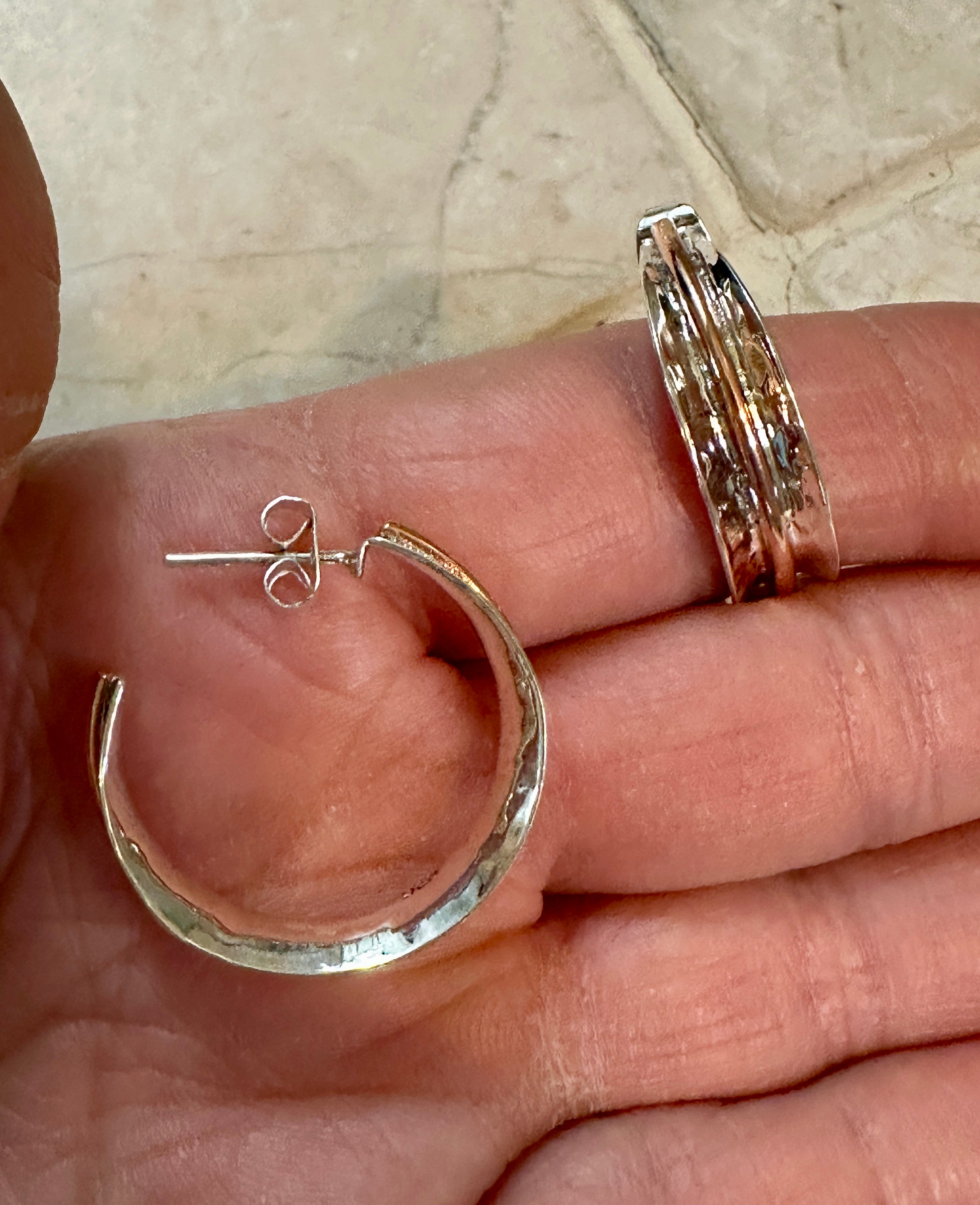 Copper Reflection Hoops