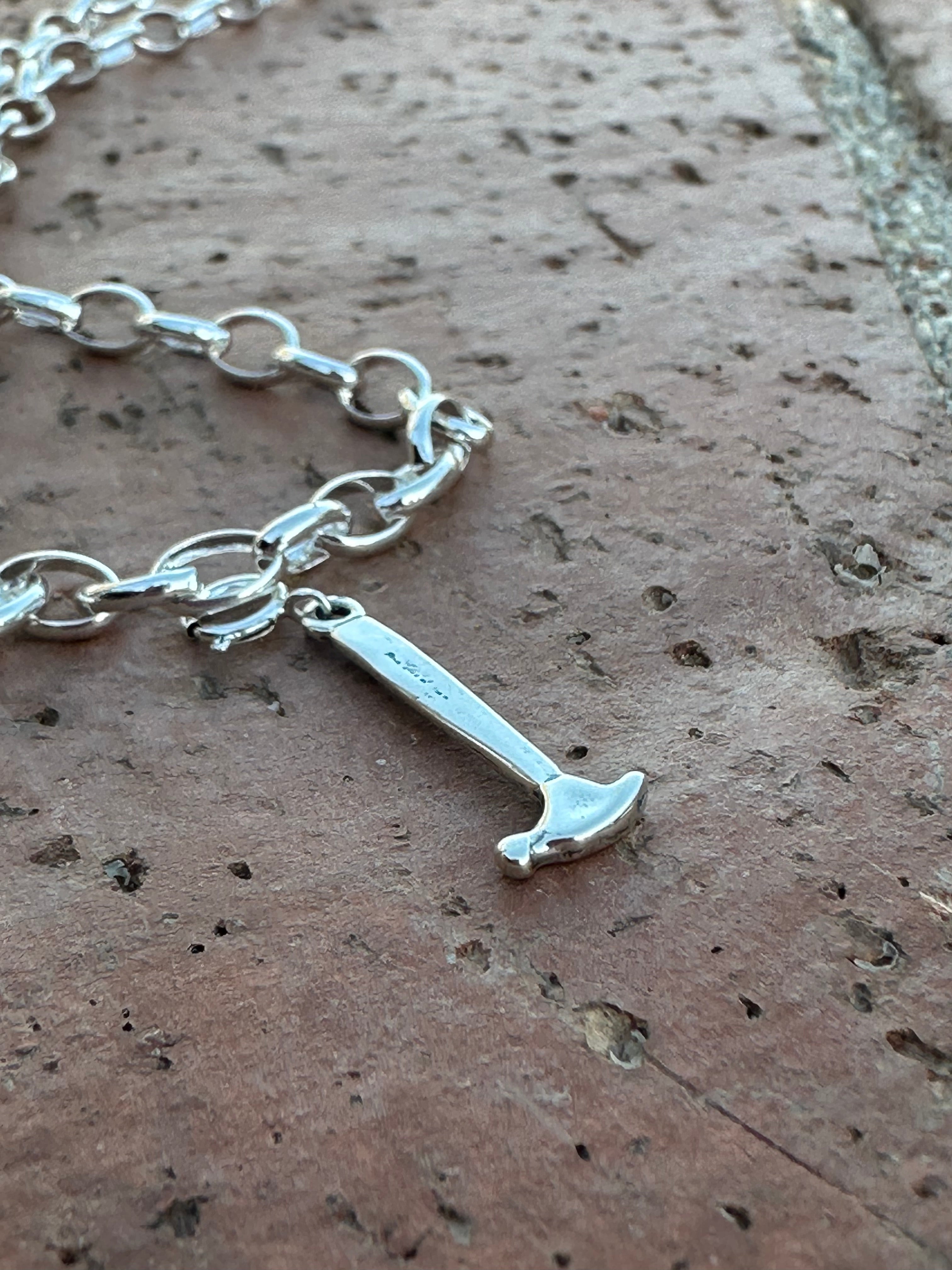 Navajo Crafted Sterling Silver Hammer Charm