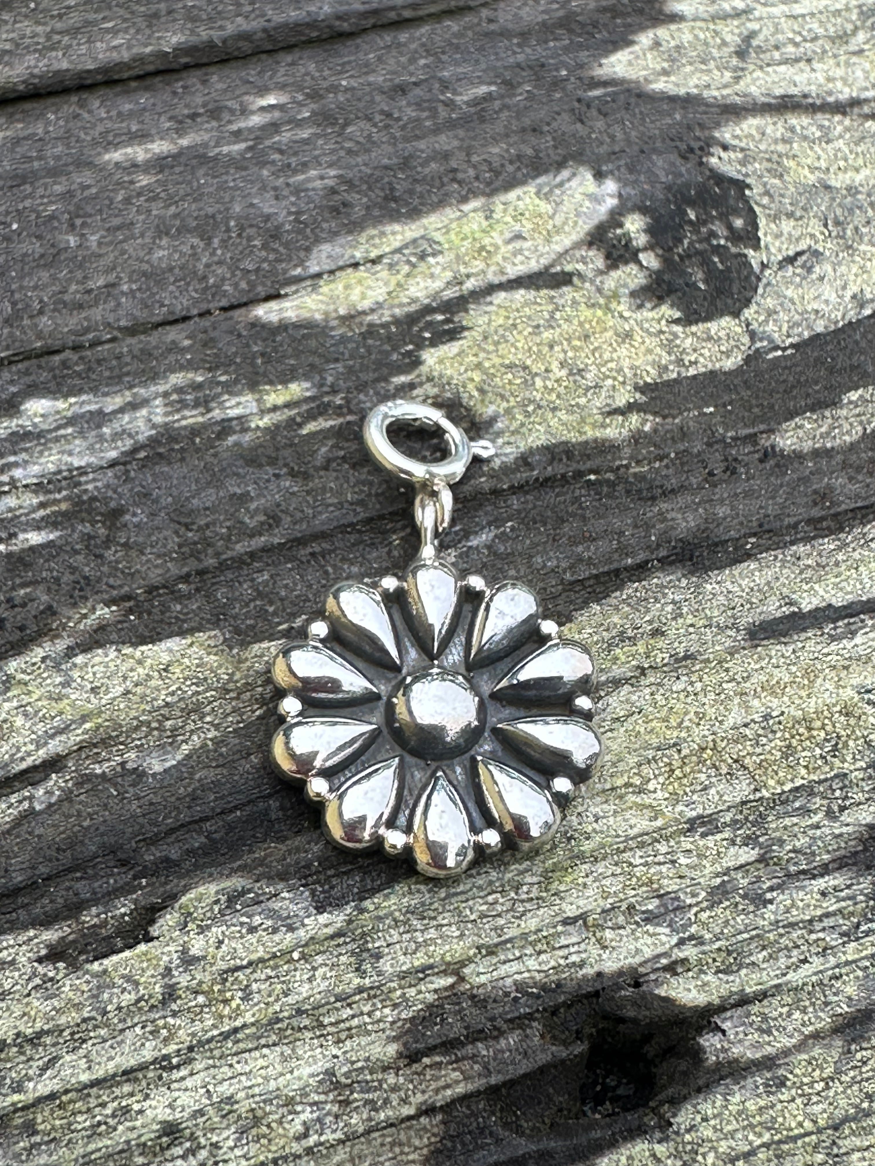 Sterling Silver Flower Charm