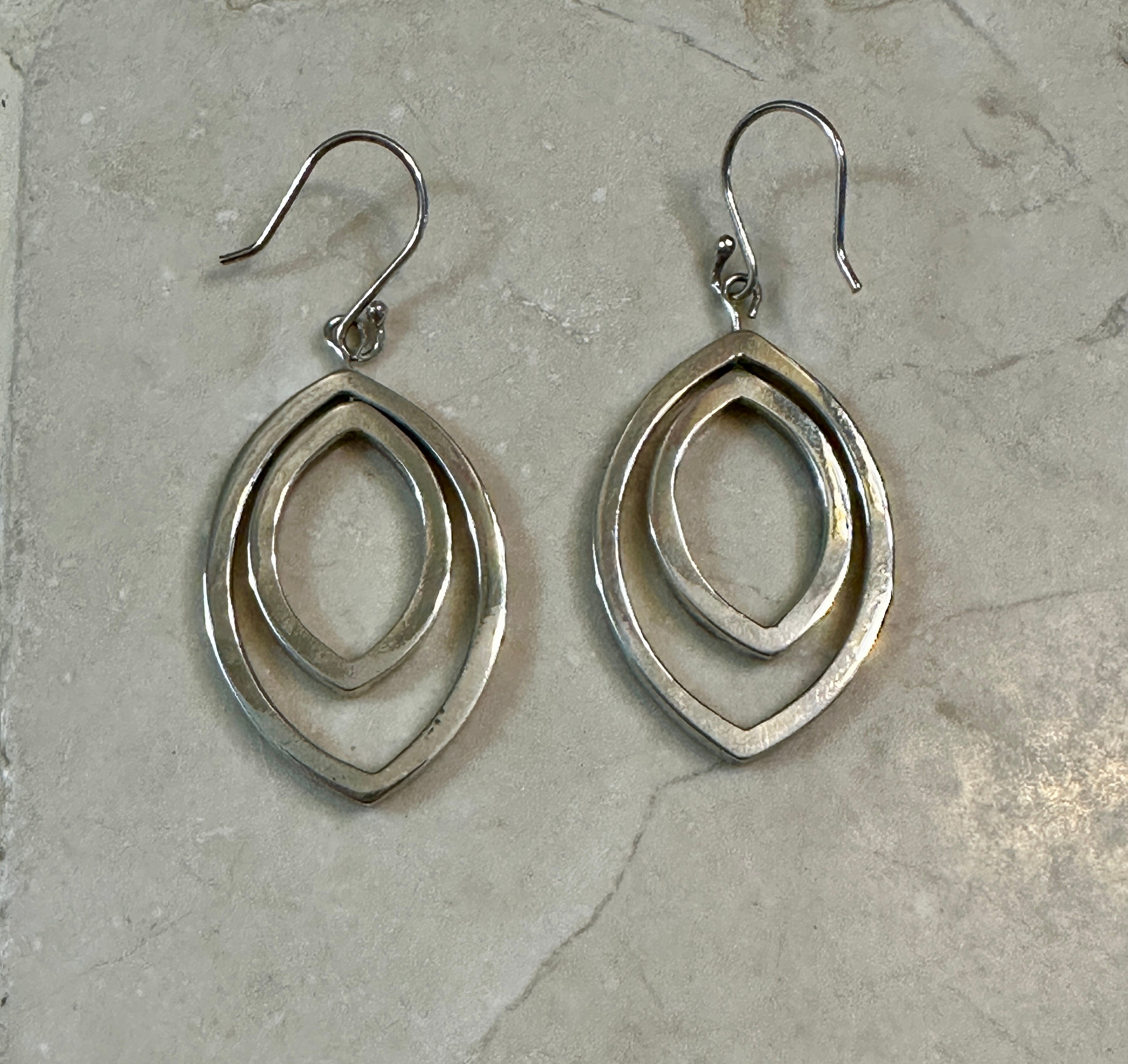 Double Marquise Earrings on Hook