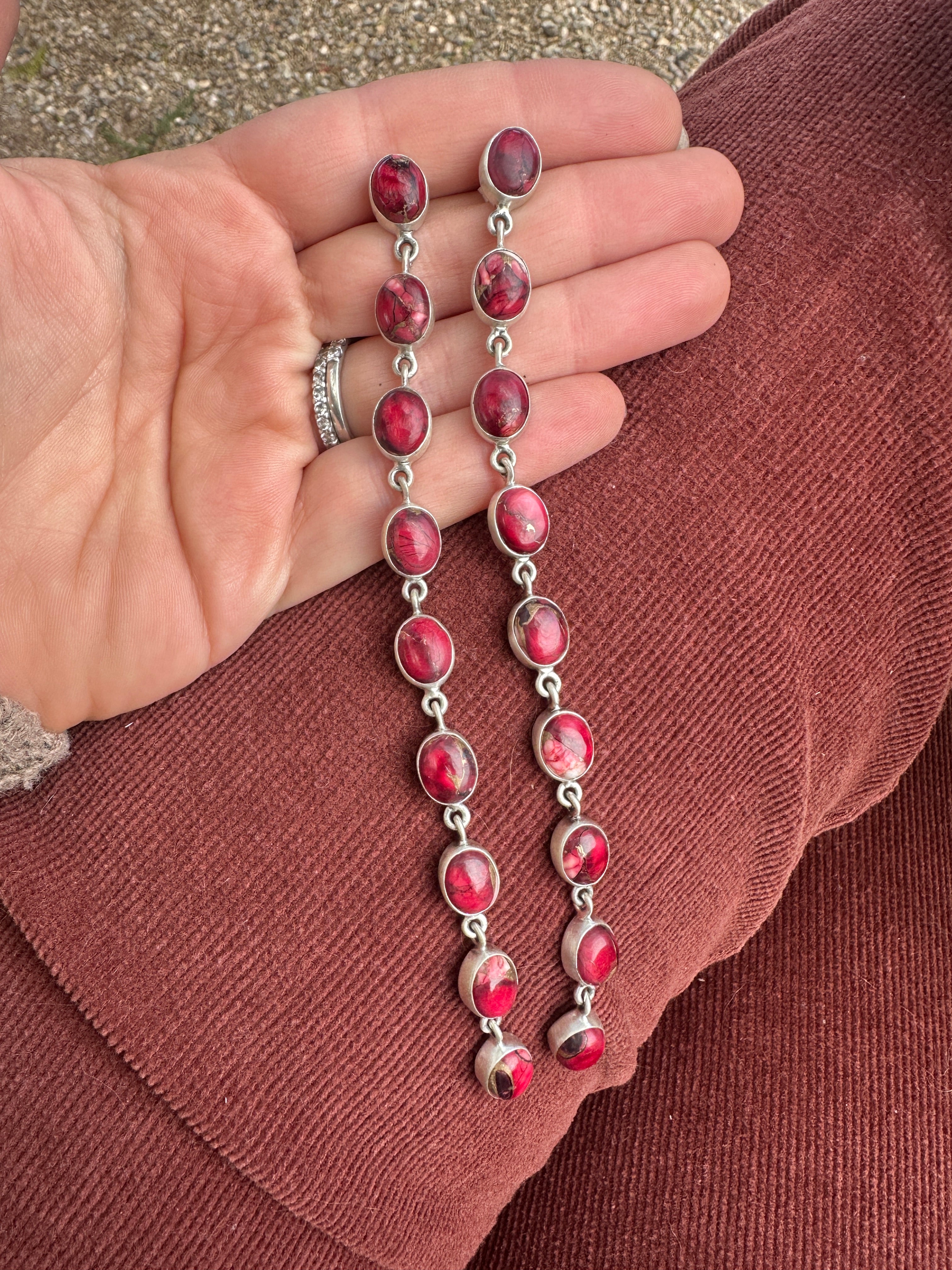 Dahlia Rose Handmade Sterling Silver Honky Tonk Dangles