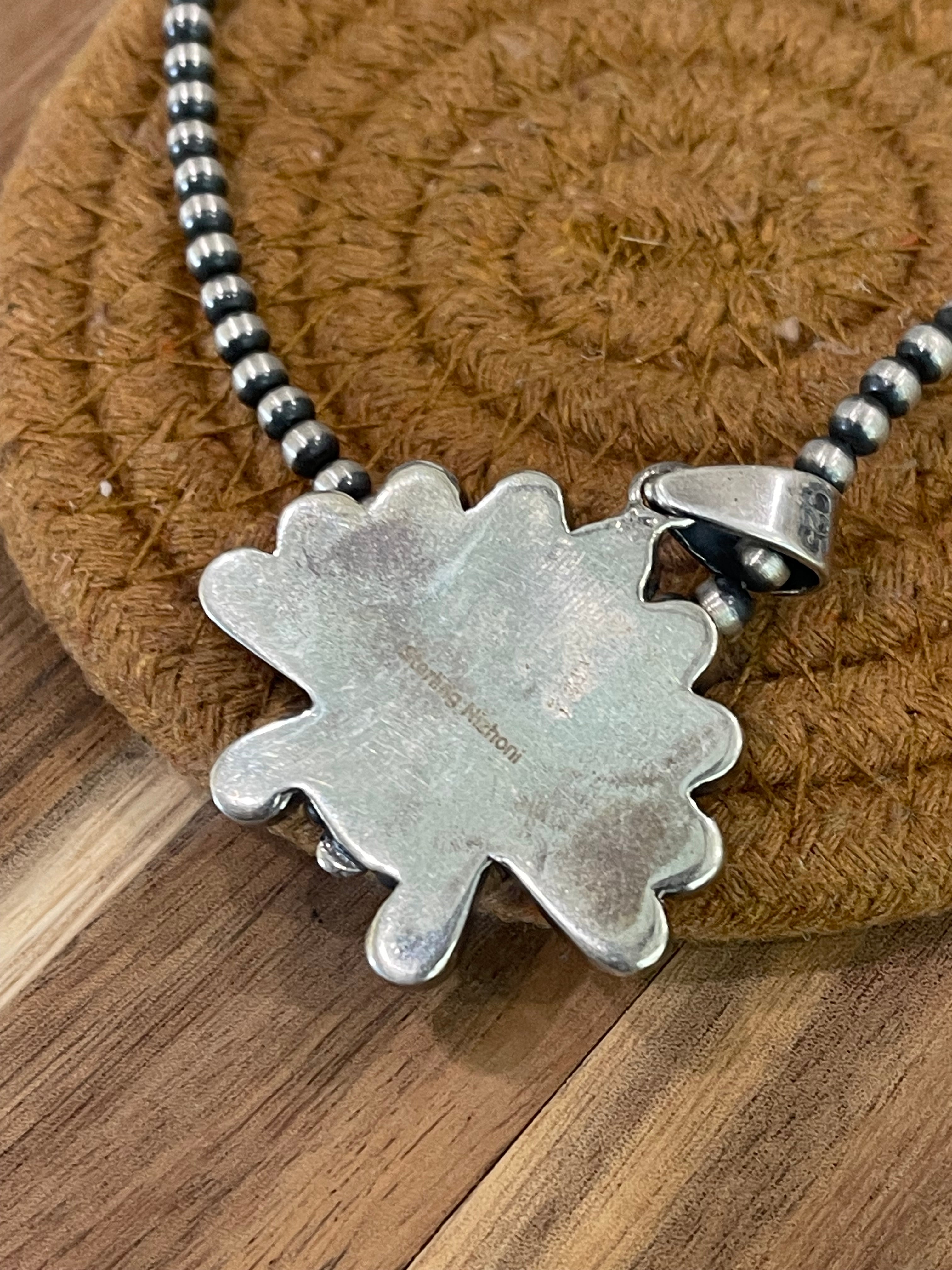 Handmade Sterling Silver & Multi Stone Sunface Pendant