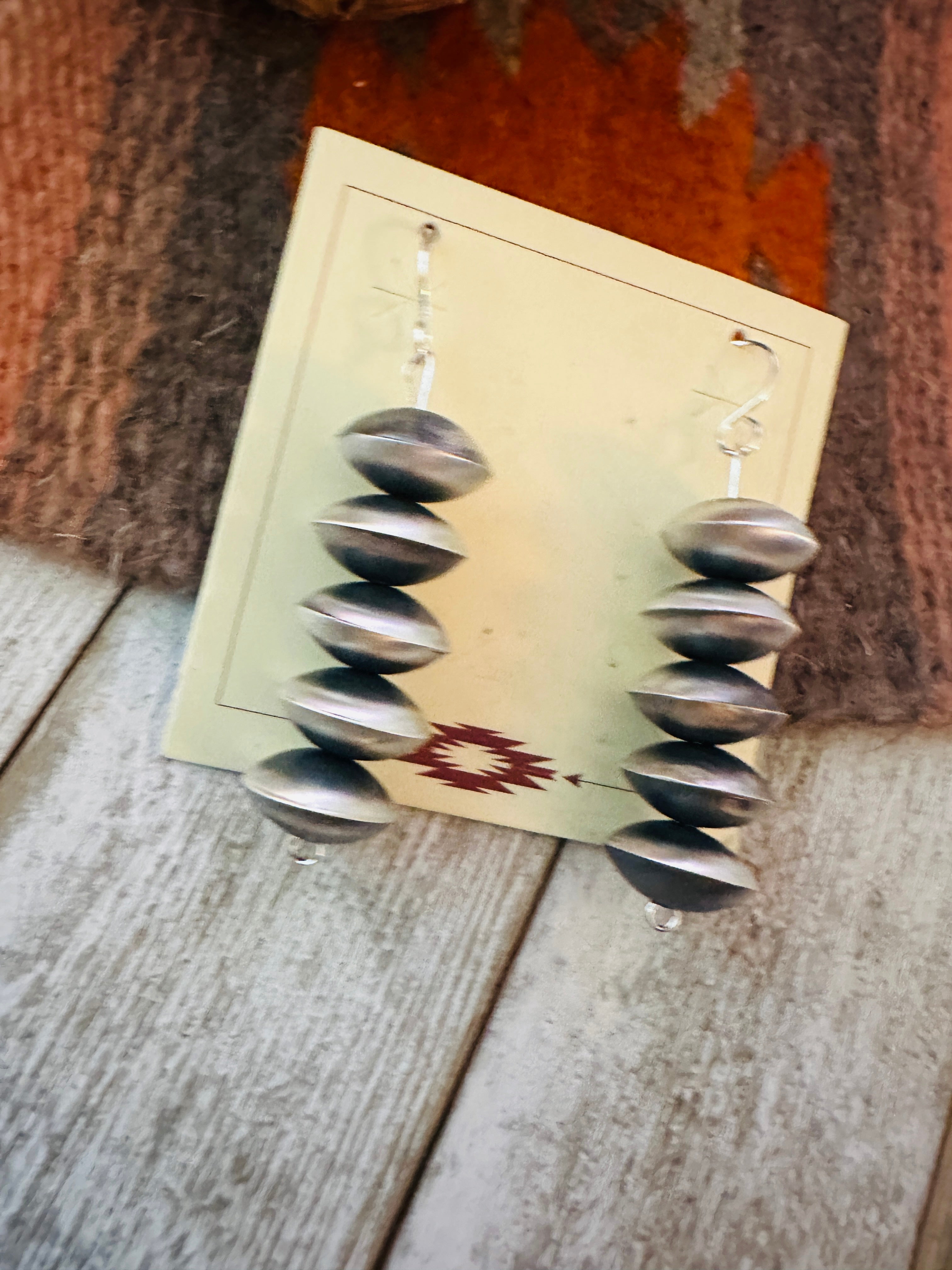 Handcrafted Sterling Silver Pearl Dangle Earrings