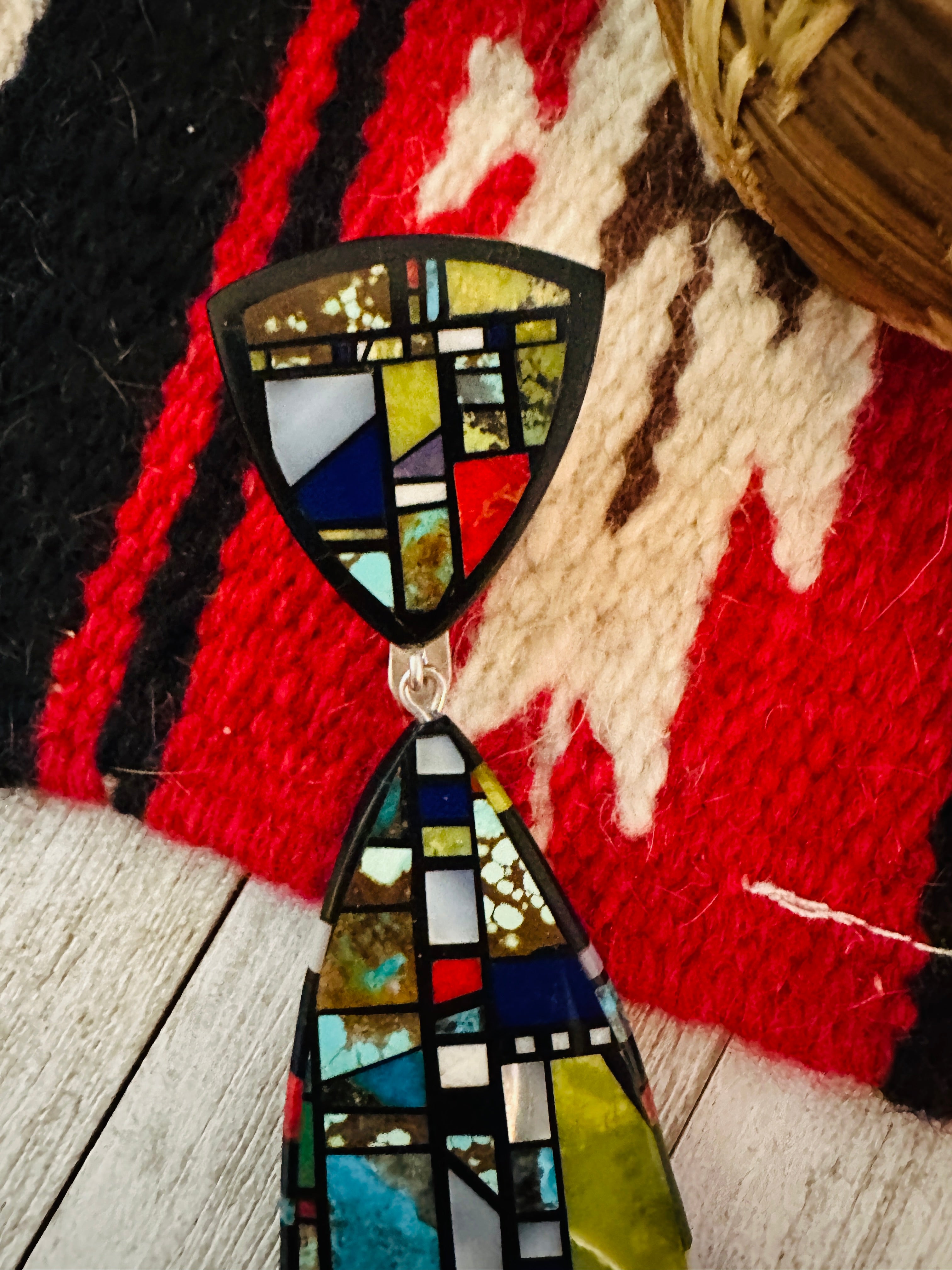 Santo Domingo Multi Stone Inlay Pendant