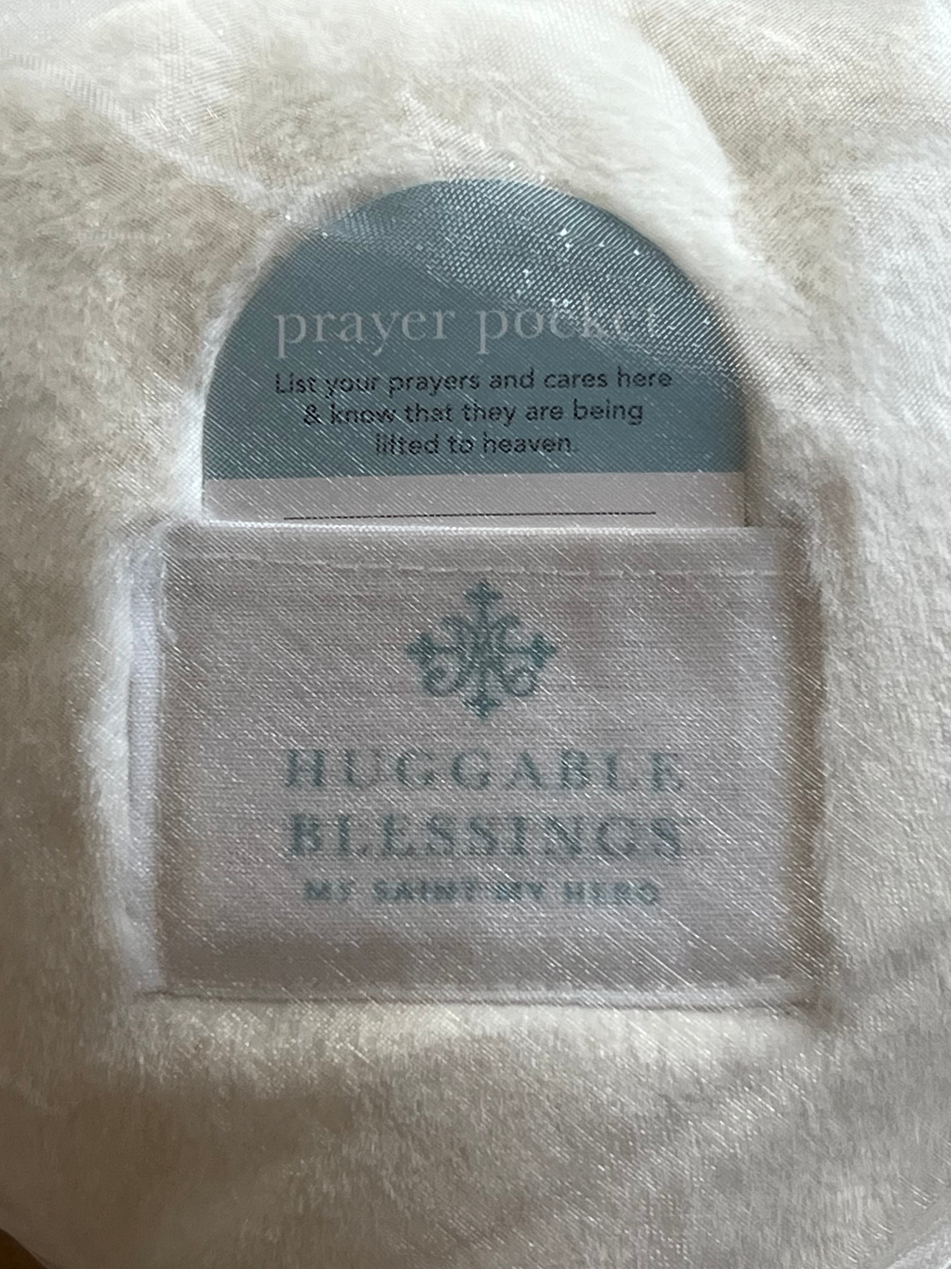 Huggable Heart Prayer Pillow (White)