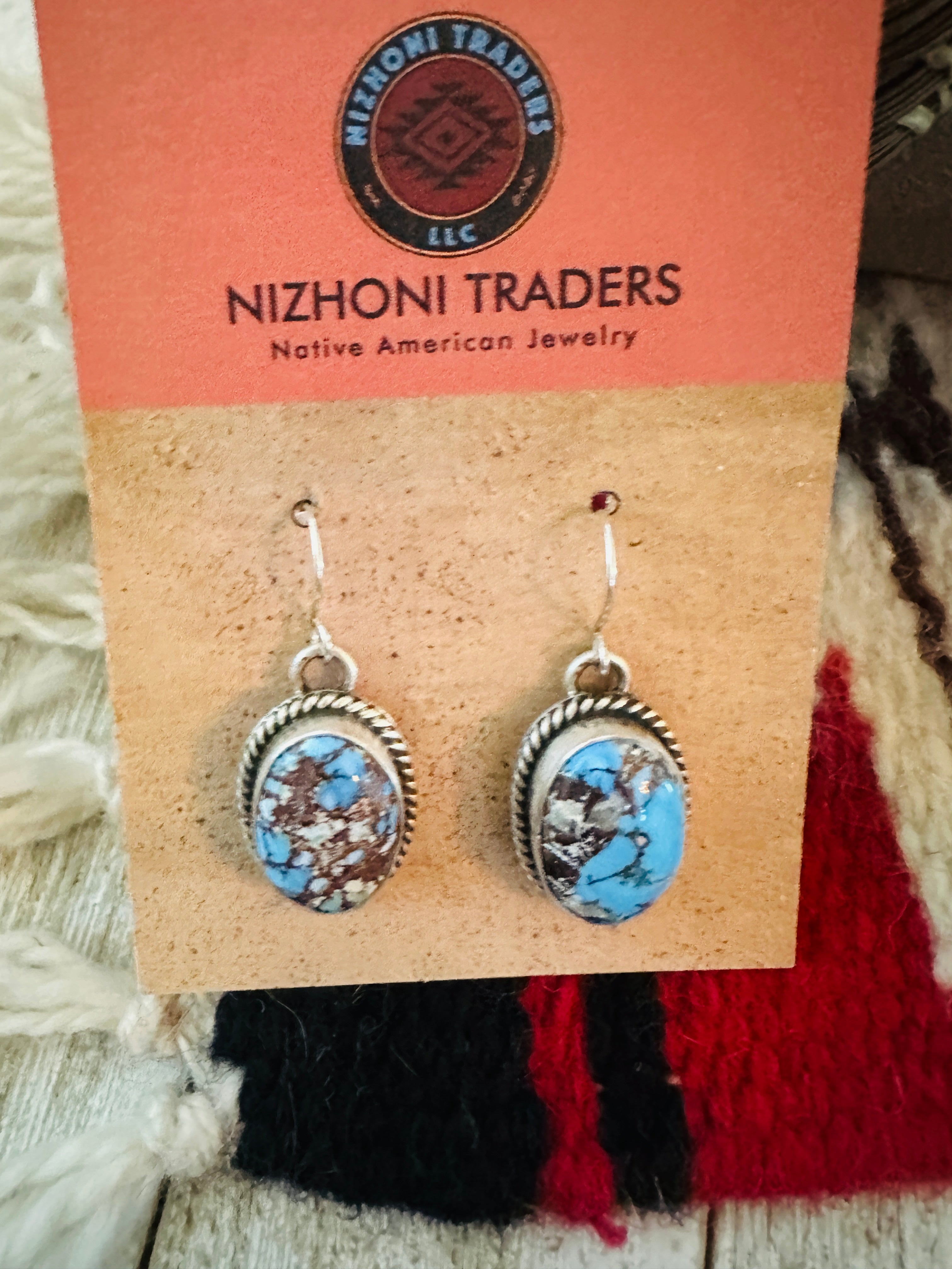 Handcrafted Golden Hills Turquoise & Sterling Silver Squash Blossom Necklace Set by Patrick Yazzie