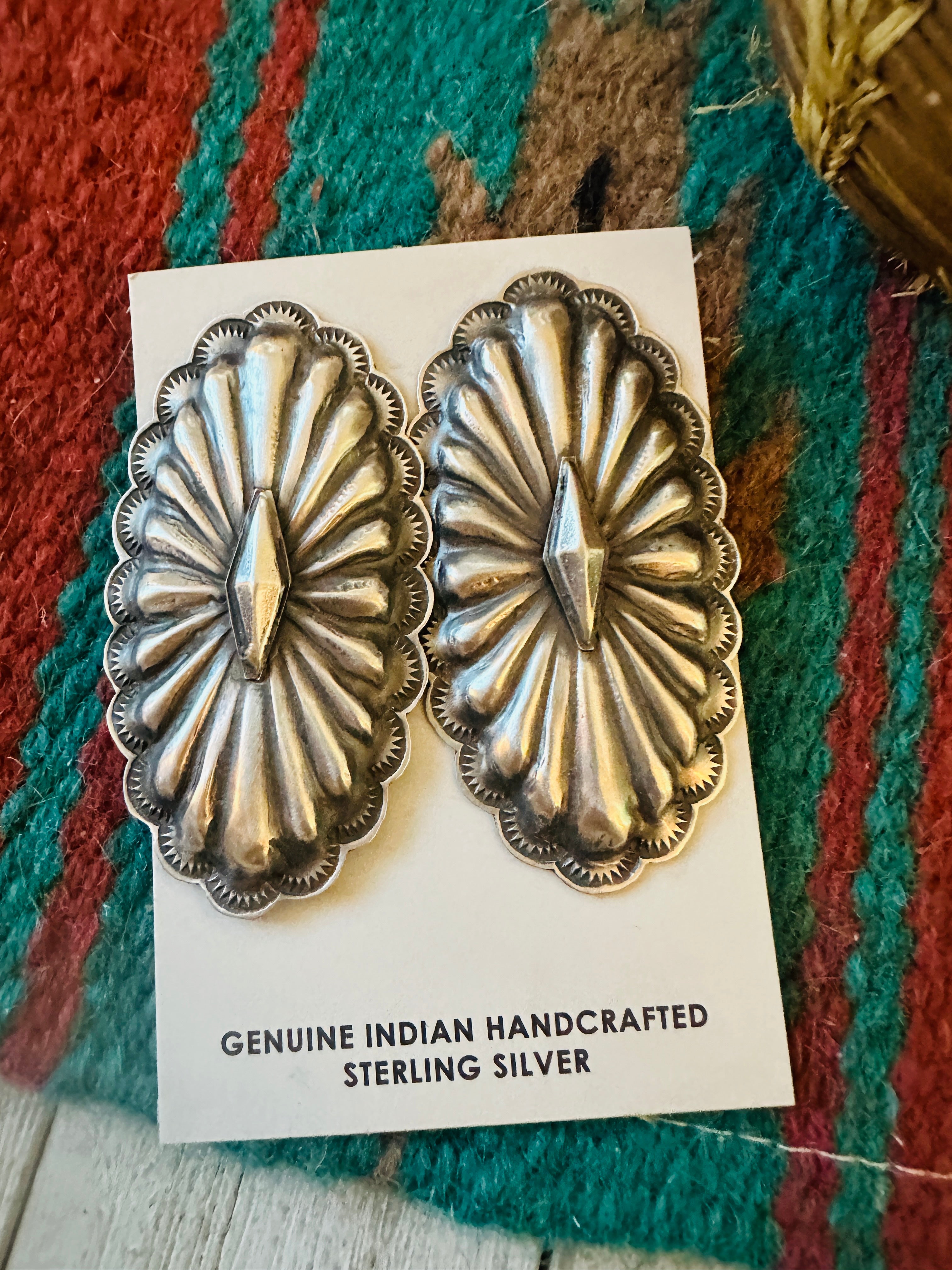 Handcrafted Sterling Silver Concho Post Earrings by Rita Lee: Cameron’s Faves ♥️