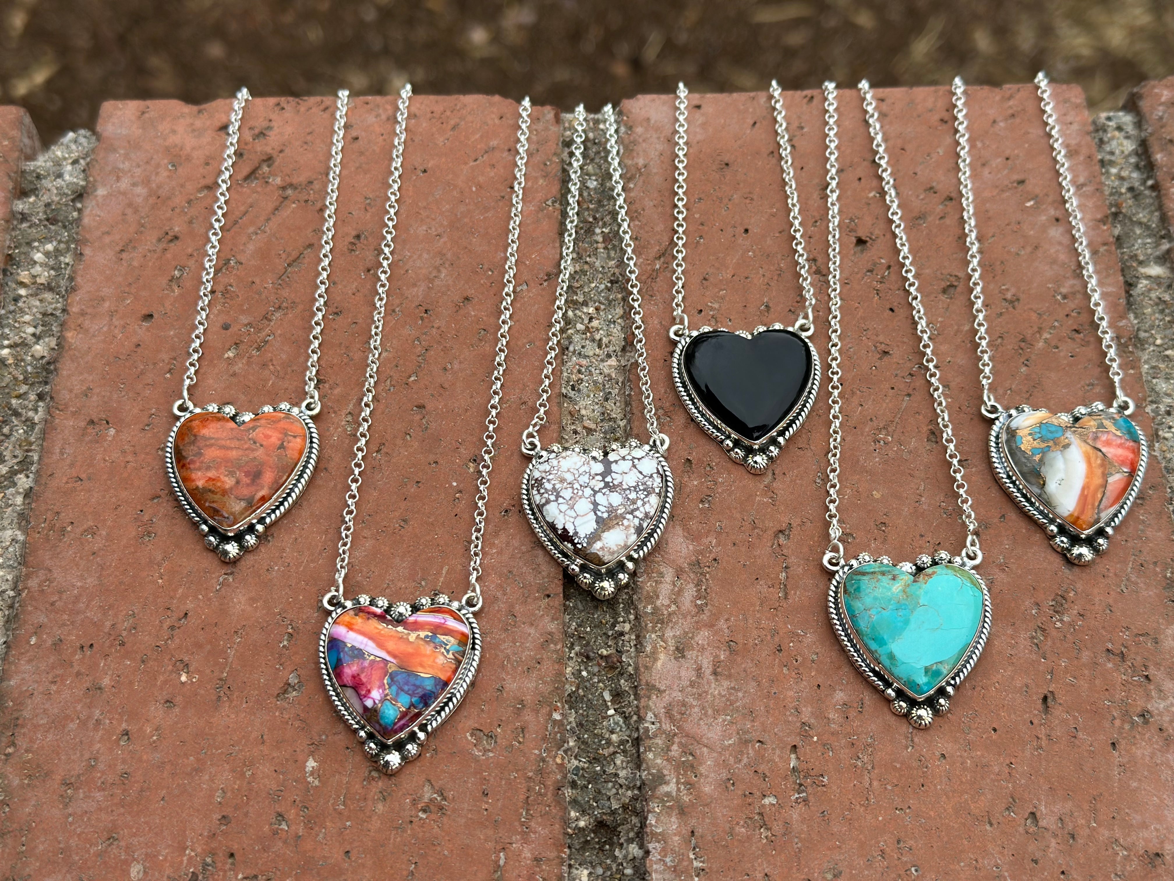 Handmade Sterling Silver  Dream Heart Necklaces