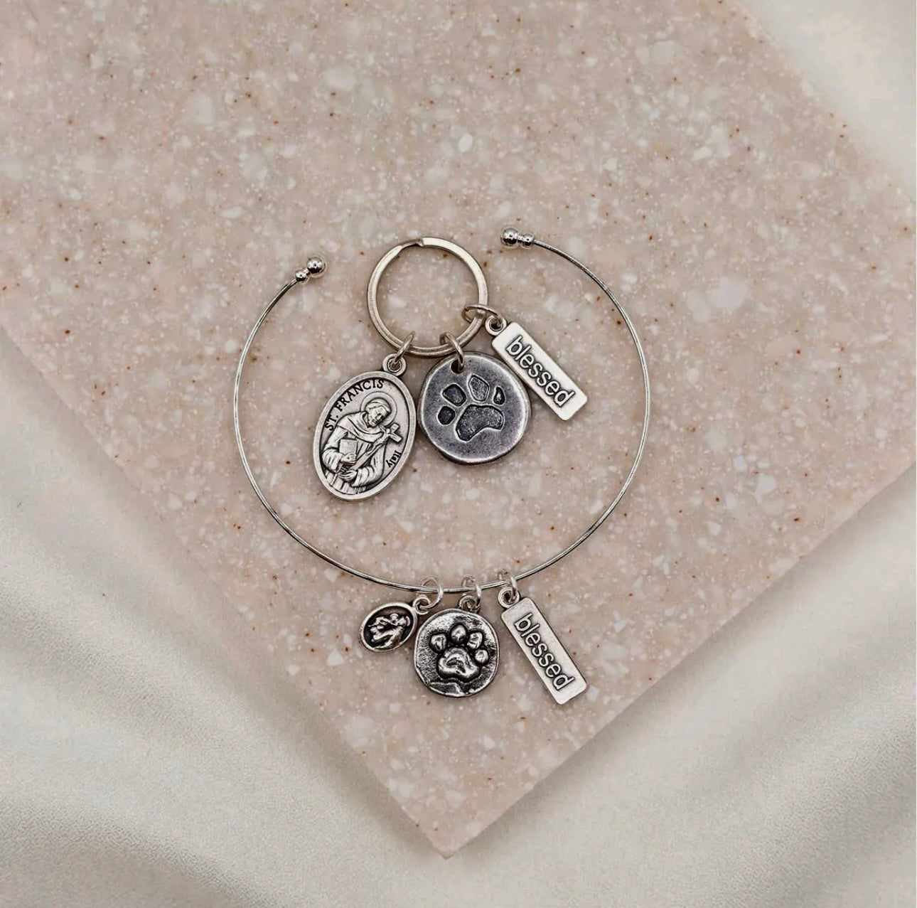 Pet Blessings Bracelet & Pet Tag Set