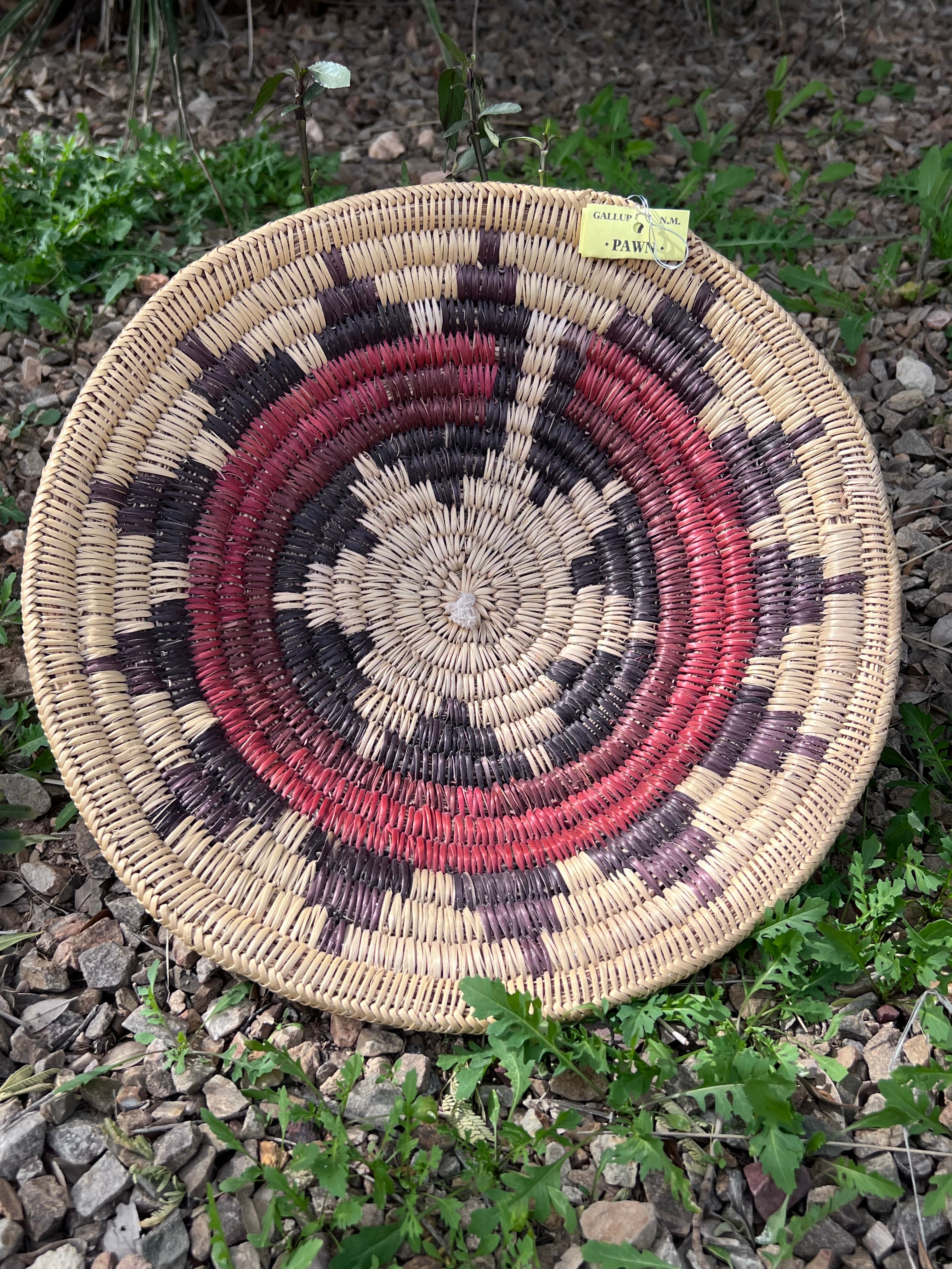 Old Pawn Handcrafted Woven Basket  #15